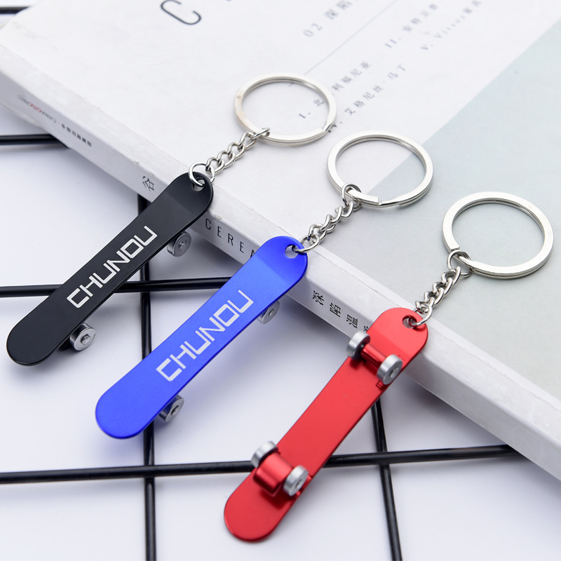 Mini-Skate Board Shaped Bottle Opener w/Keychain 3