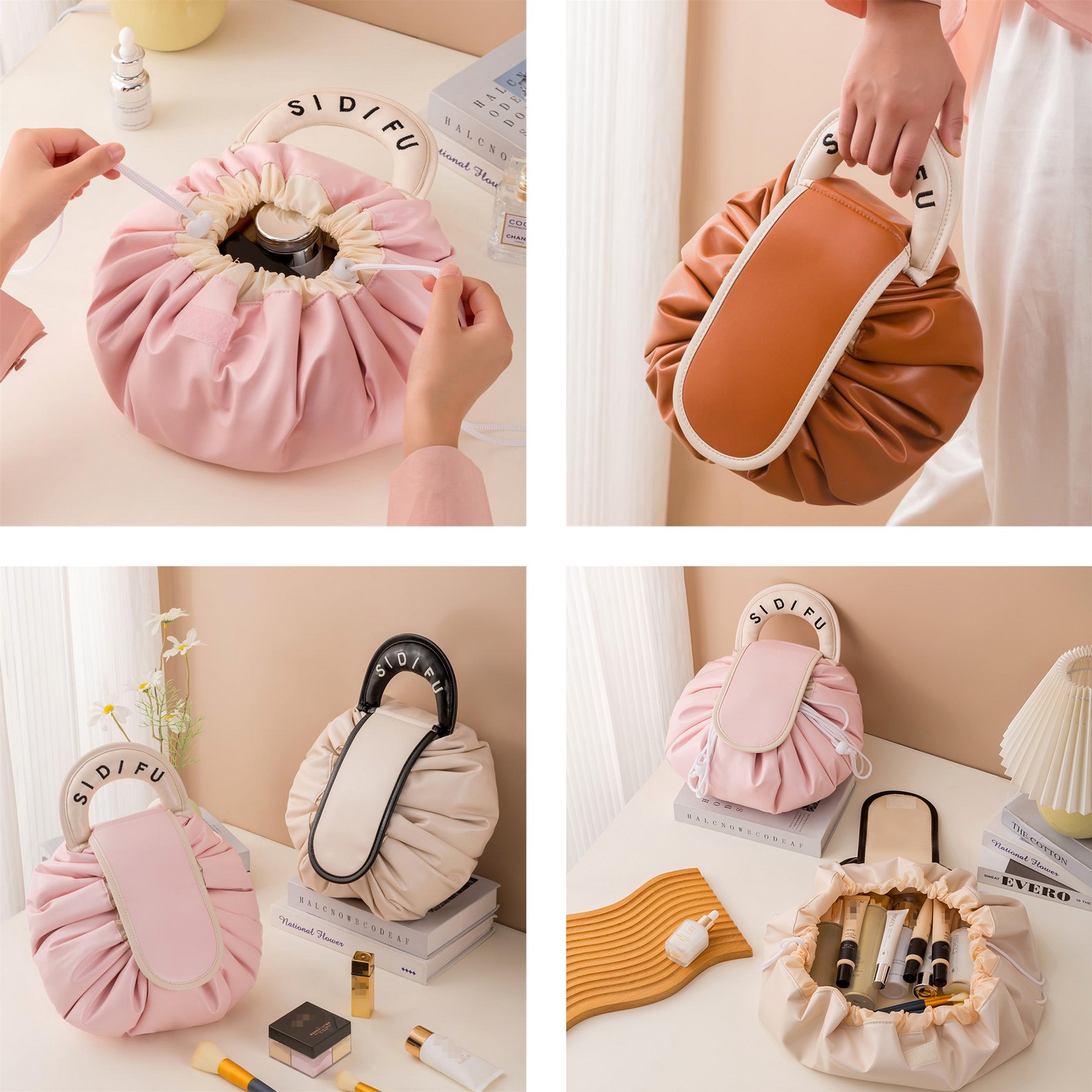 Drawstring Makeup Cosmetic Bag 4