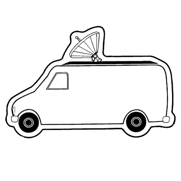Magnet - Satellite News Van - Full Color 2