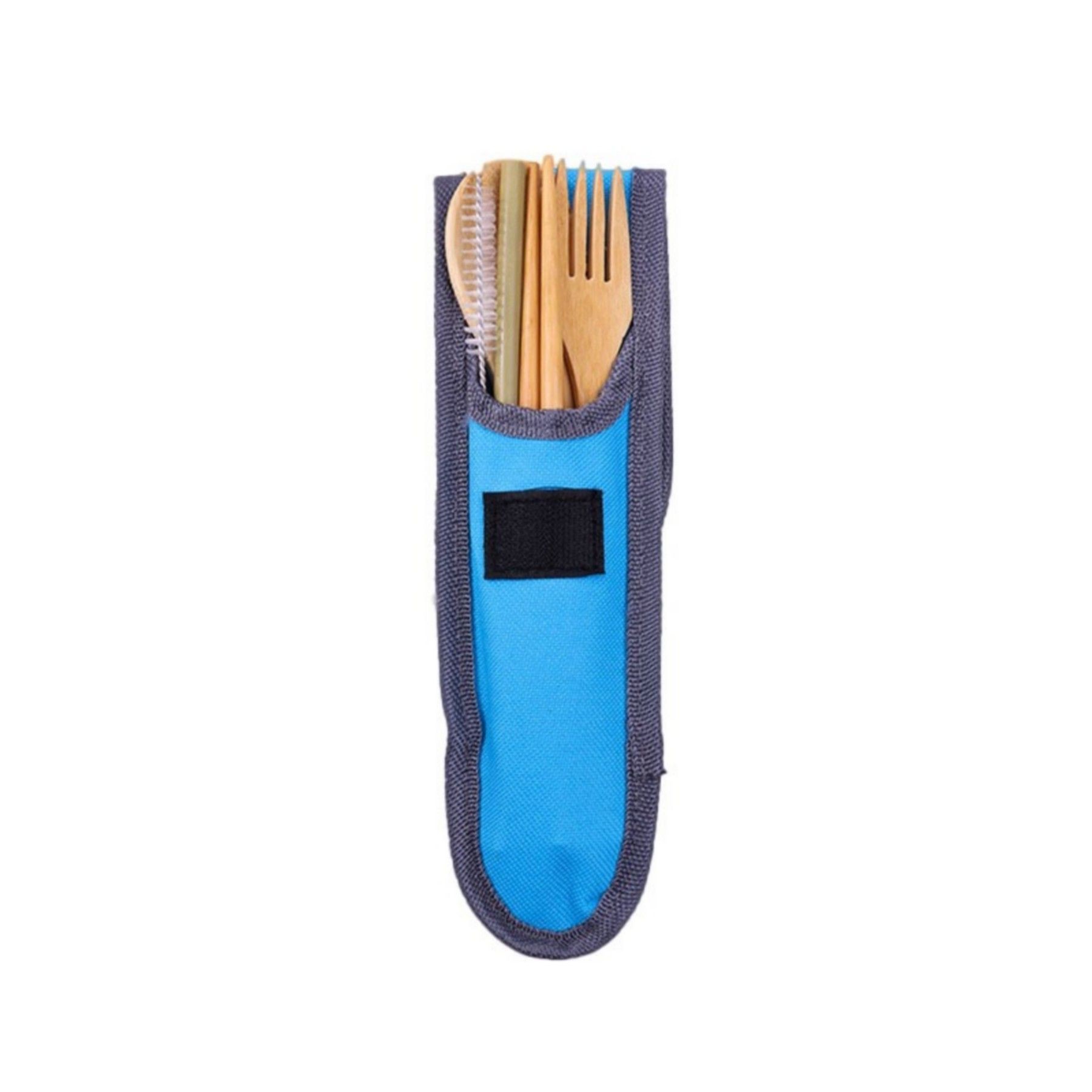 Travel Bamboo Cutlery Set Organic Utensils With Case 13