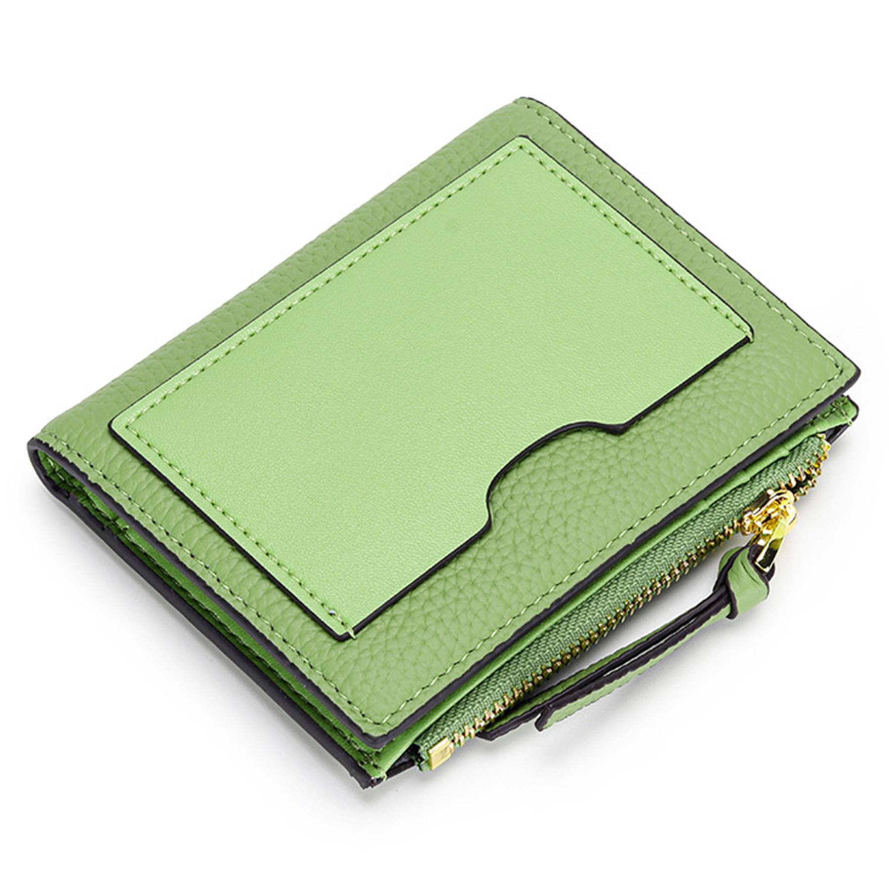 Genuine Leather Stylish zippered coin purse 7