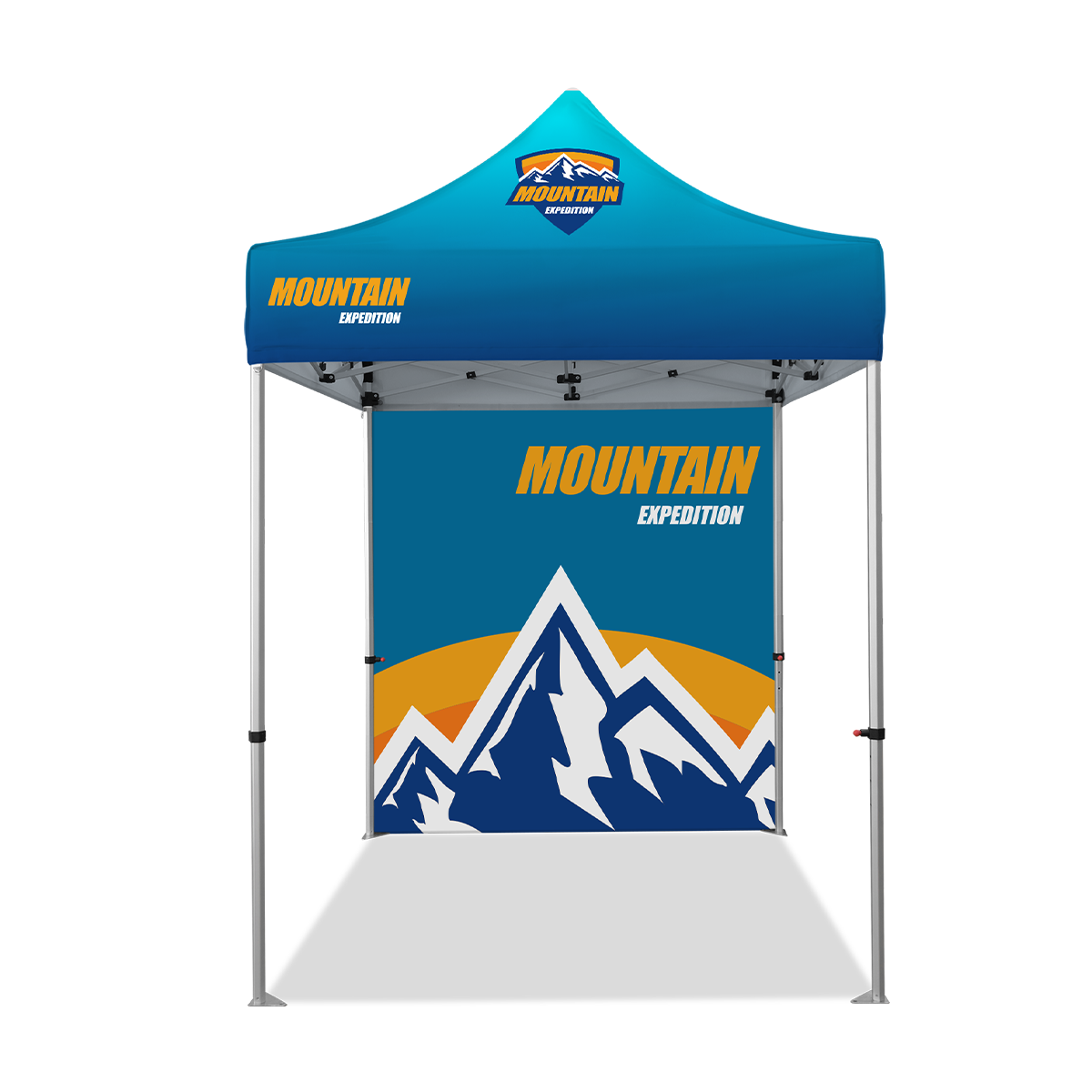 6.5'x6.5' Standard Hex Aluminum Frame Tent w/Rear Wall 2