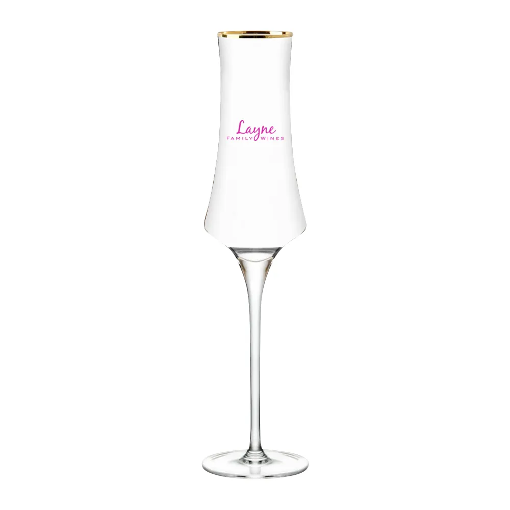 8oz. Gold Rimmed Champagne Flute 4