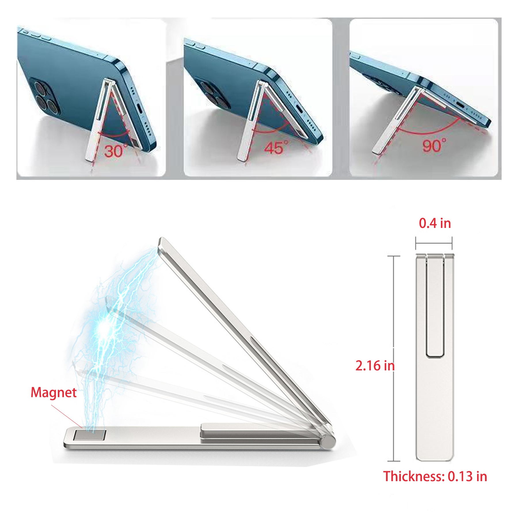 Folding Adjustable Cell Desktop Phone Stand Holder 2