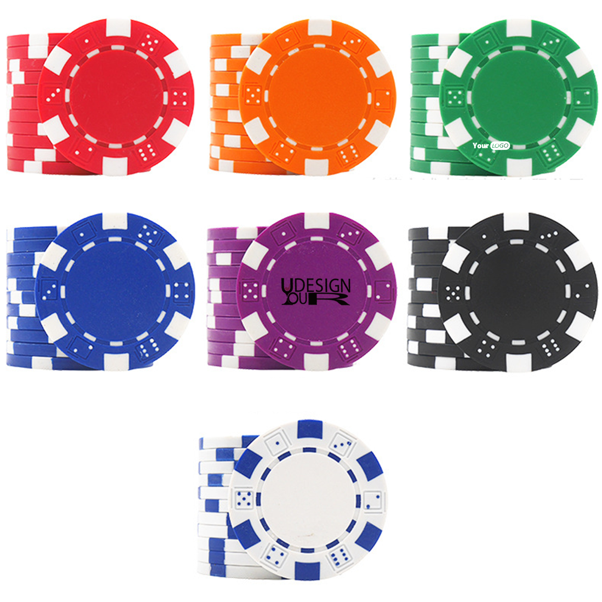 ABS Poker Chips - Multicolor, High-Quality 2