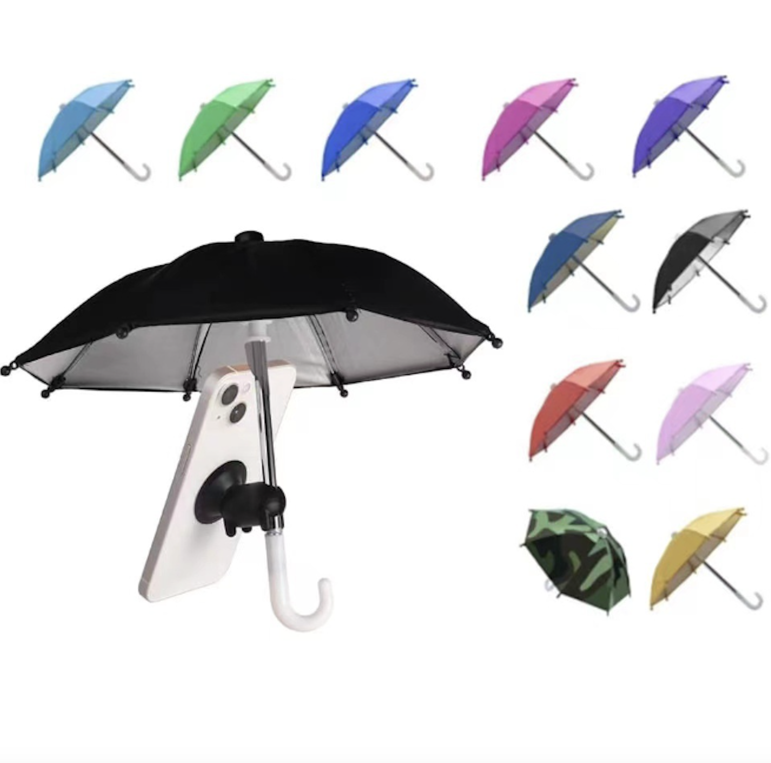 Phone Umbrella with Suction Cup Stand 2
