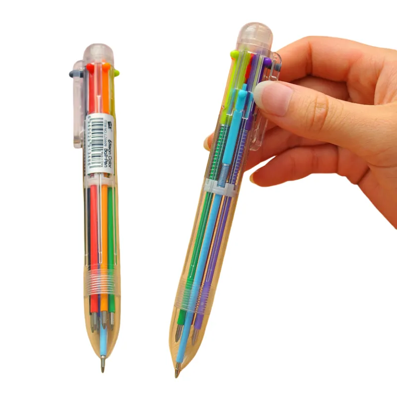 6 Color Retractable Ballpoint Pens 2