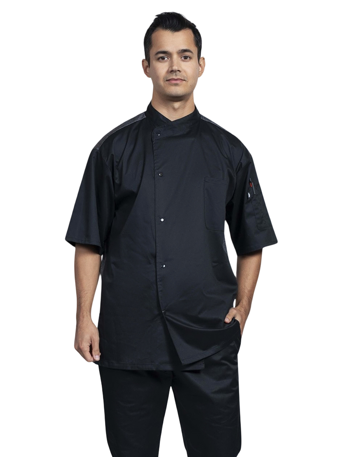 Uncommon Chef - Lycra - Unisex 2-Pocket Modena Chef Coat 2