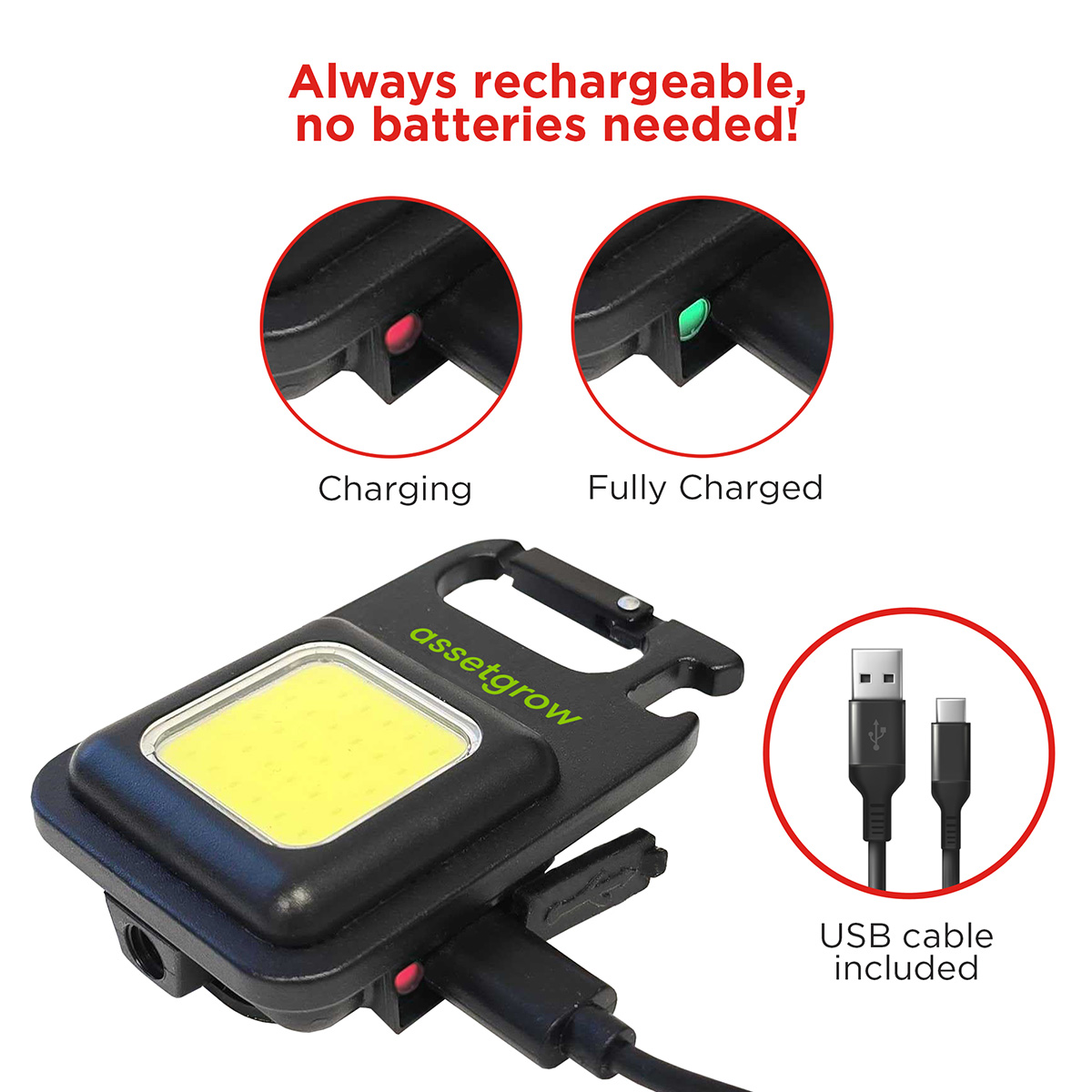 Best Buddy Tools® Northstar Rechargeable COB Light with Magnet & Stand 6