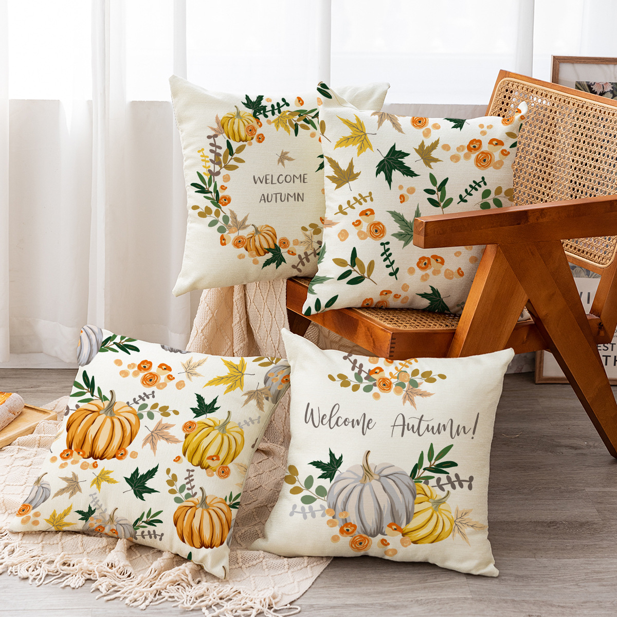 Linen Sofa Pillow Cushion Cover 3