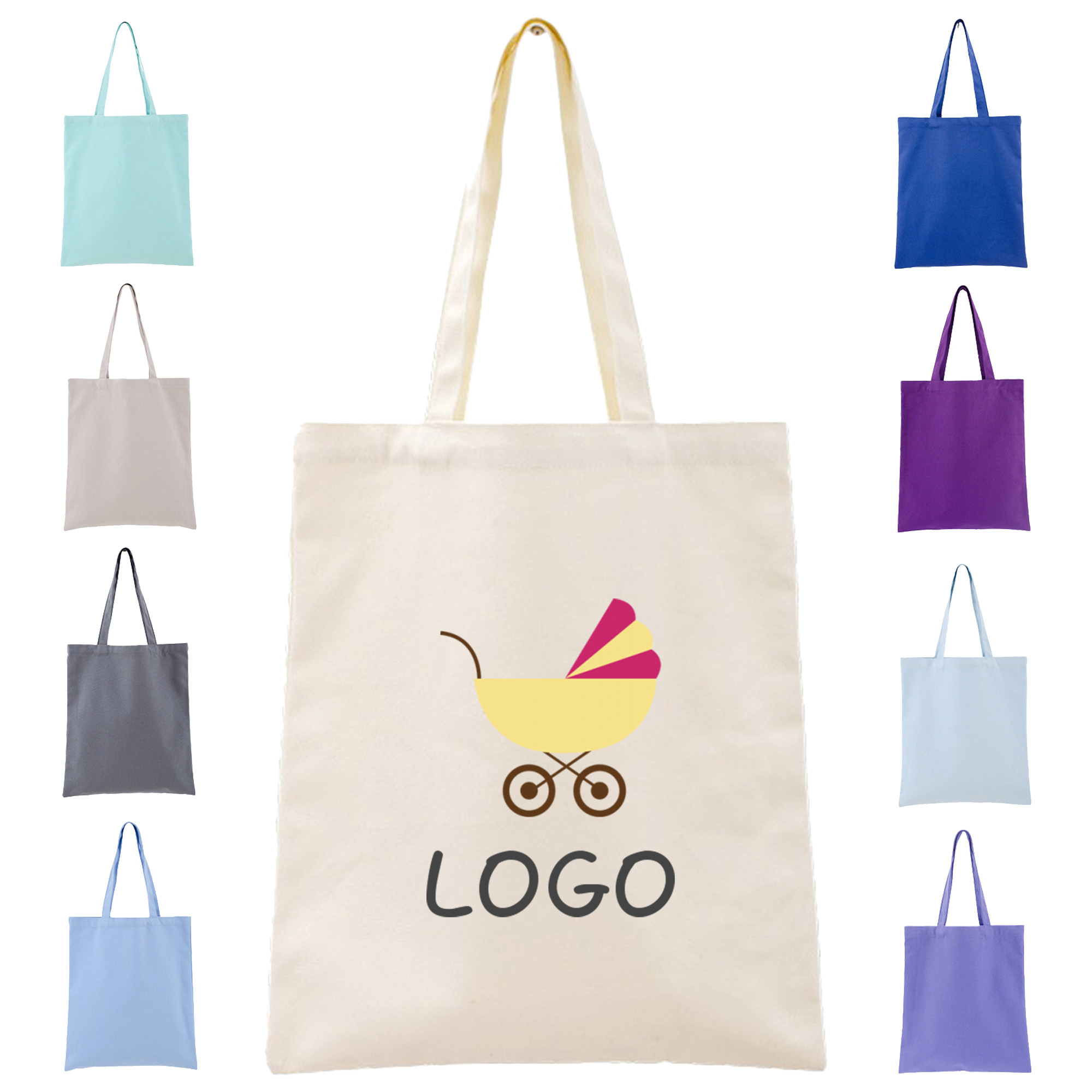 Lightweight Shopping Shoulder Bag, custom tote bag with logo imprint 7