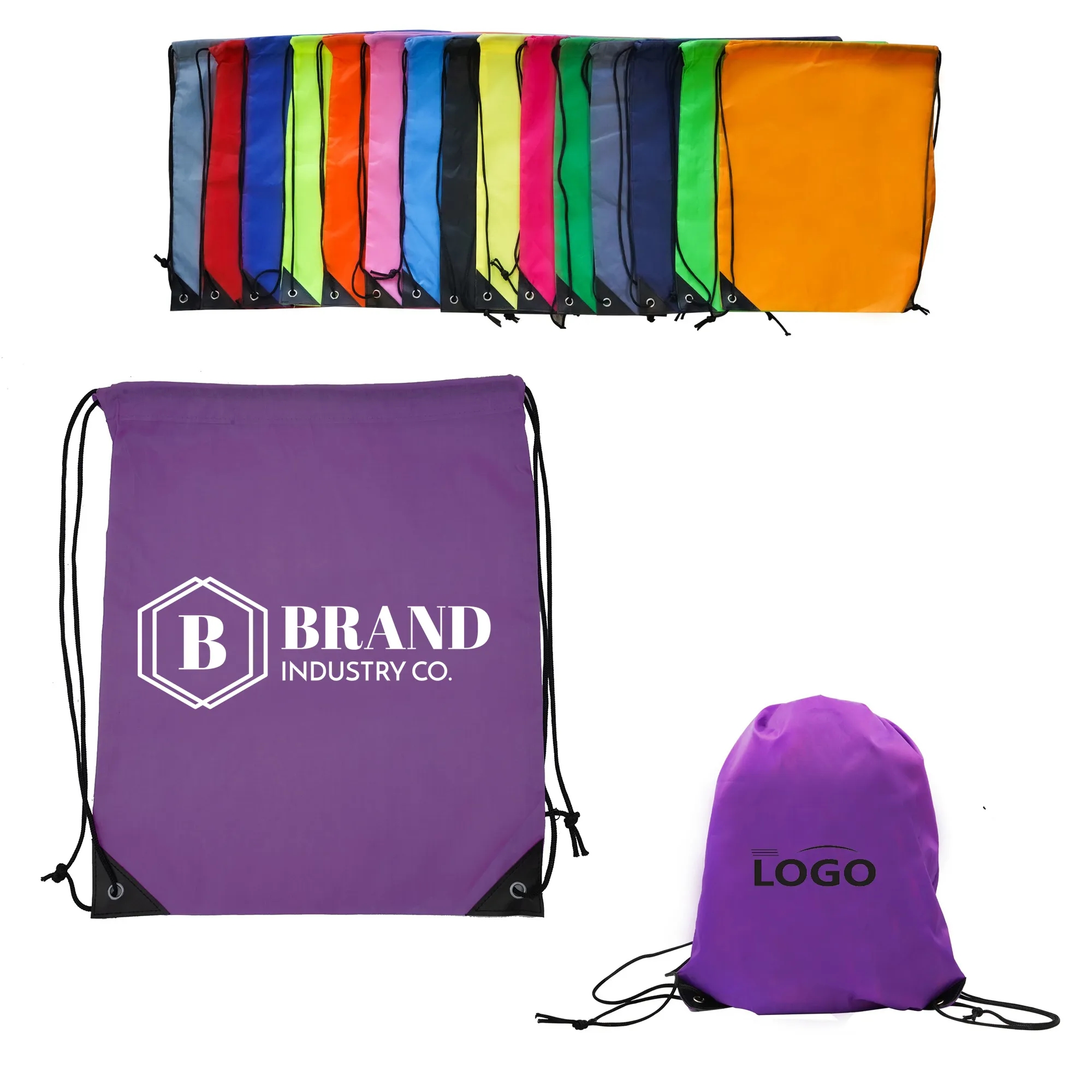 Polyester Sports Drawstring Bag 4