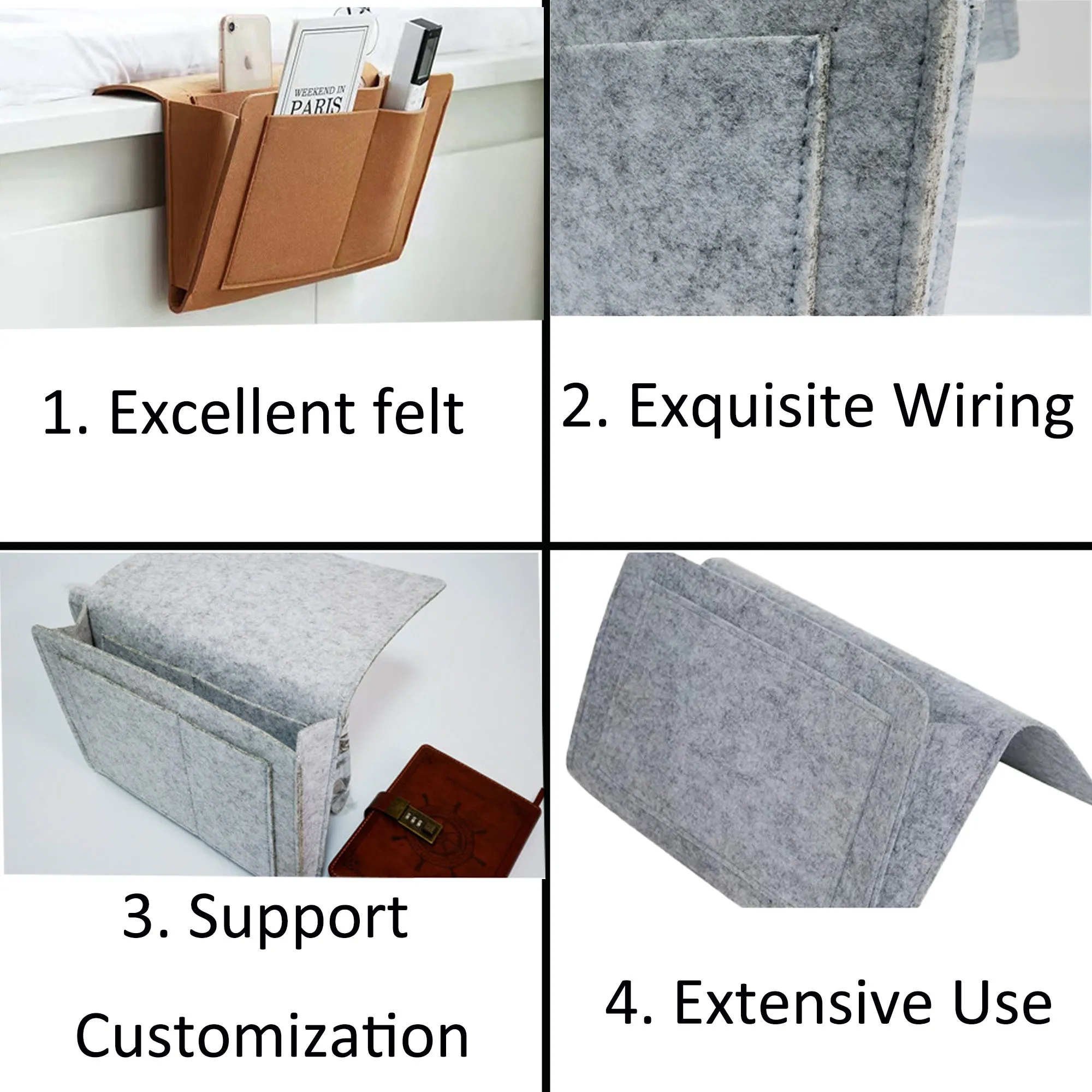 Storage Bag with Pockets Hanging Organizer 8
