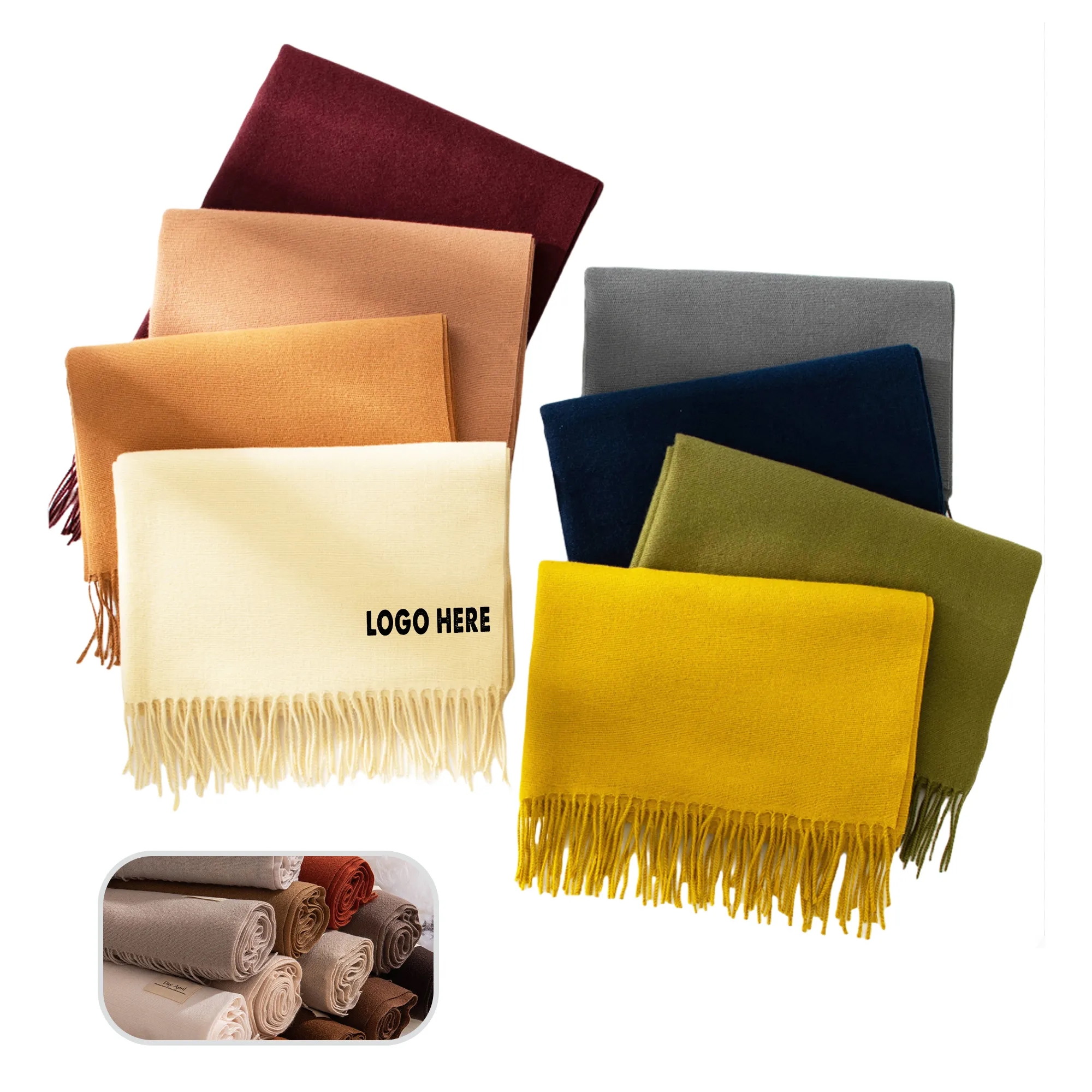 Unisex Soft Imitation Cashmere Winter/Fall Warm Scarf 4