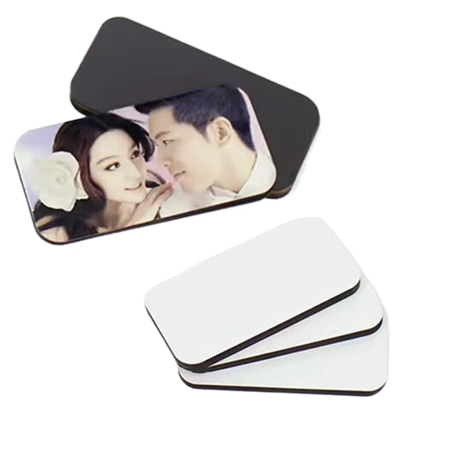Rectangle Shaped Sublimation MDF Fridge Magnet 1