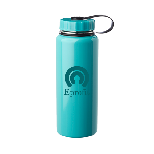 Stainless Steel Water Flask - Attached Lid, 34 oz. 6