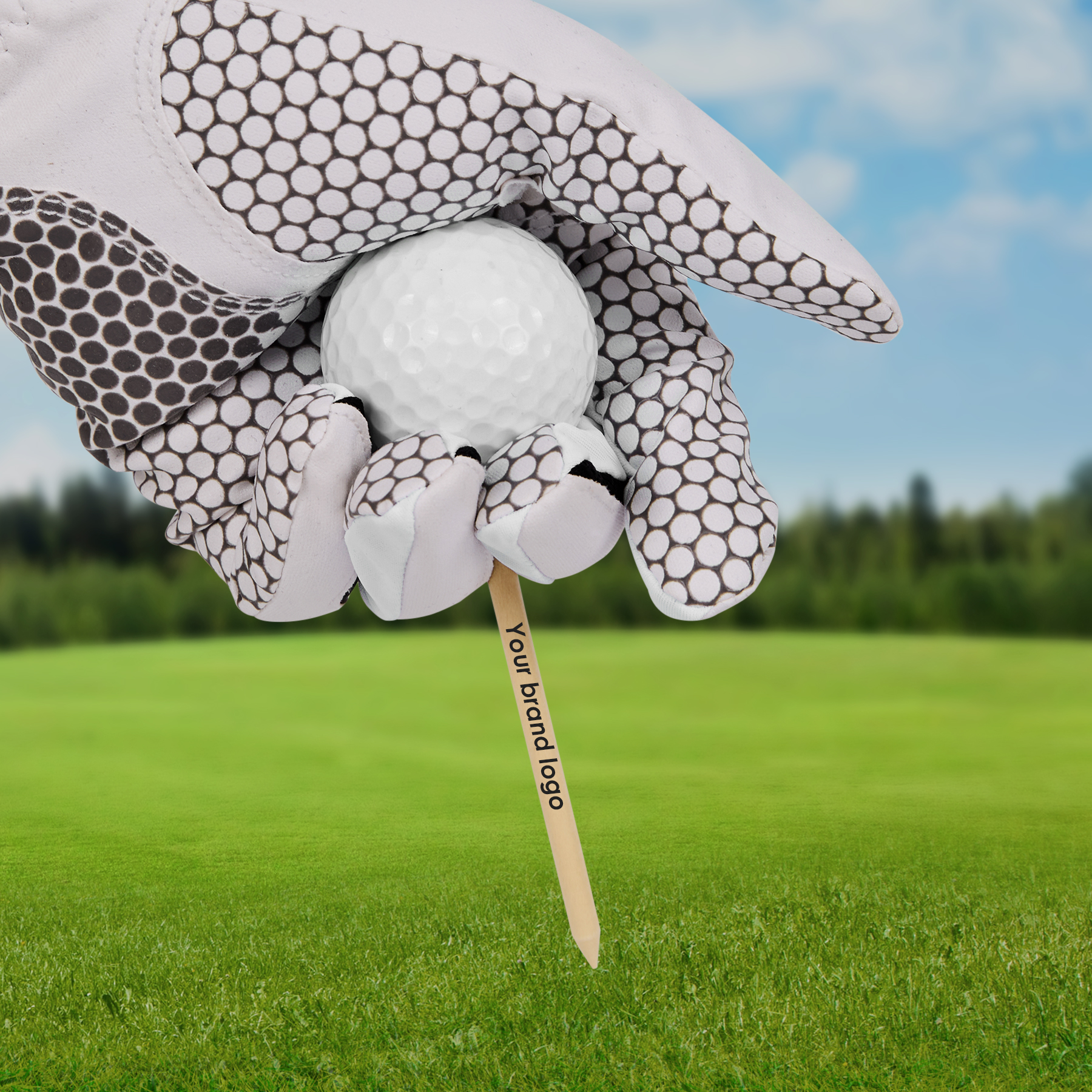 3 1/4" Custom Wooden Golf Tee 12