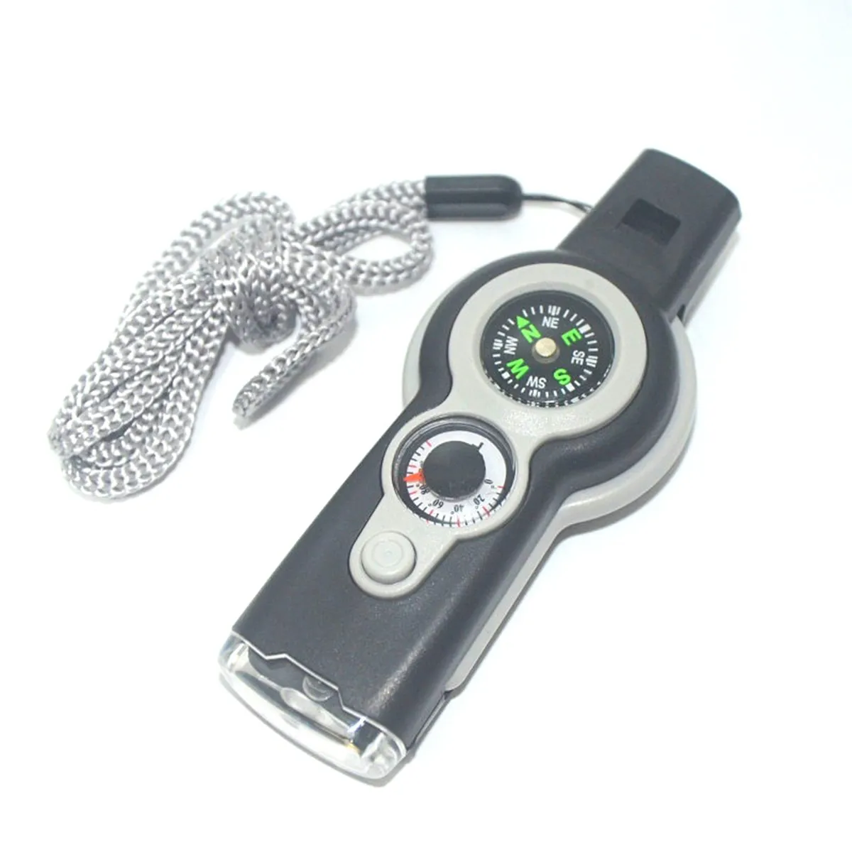 Lightweight 7 In 1 Multi-functional Survival Whistle 4