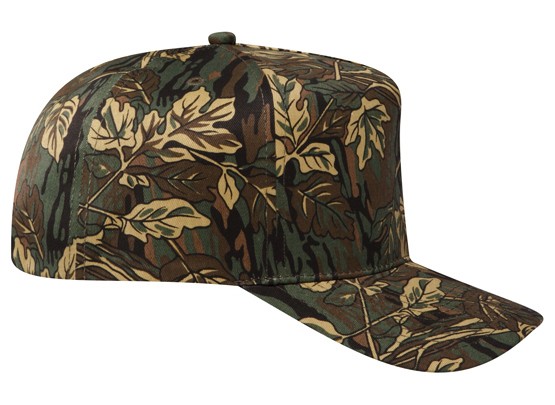 OTTO CAP® Camouflage 5 Panel Mid Profile Baseball Cap 20