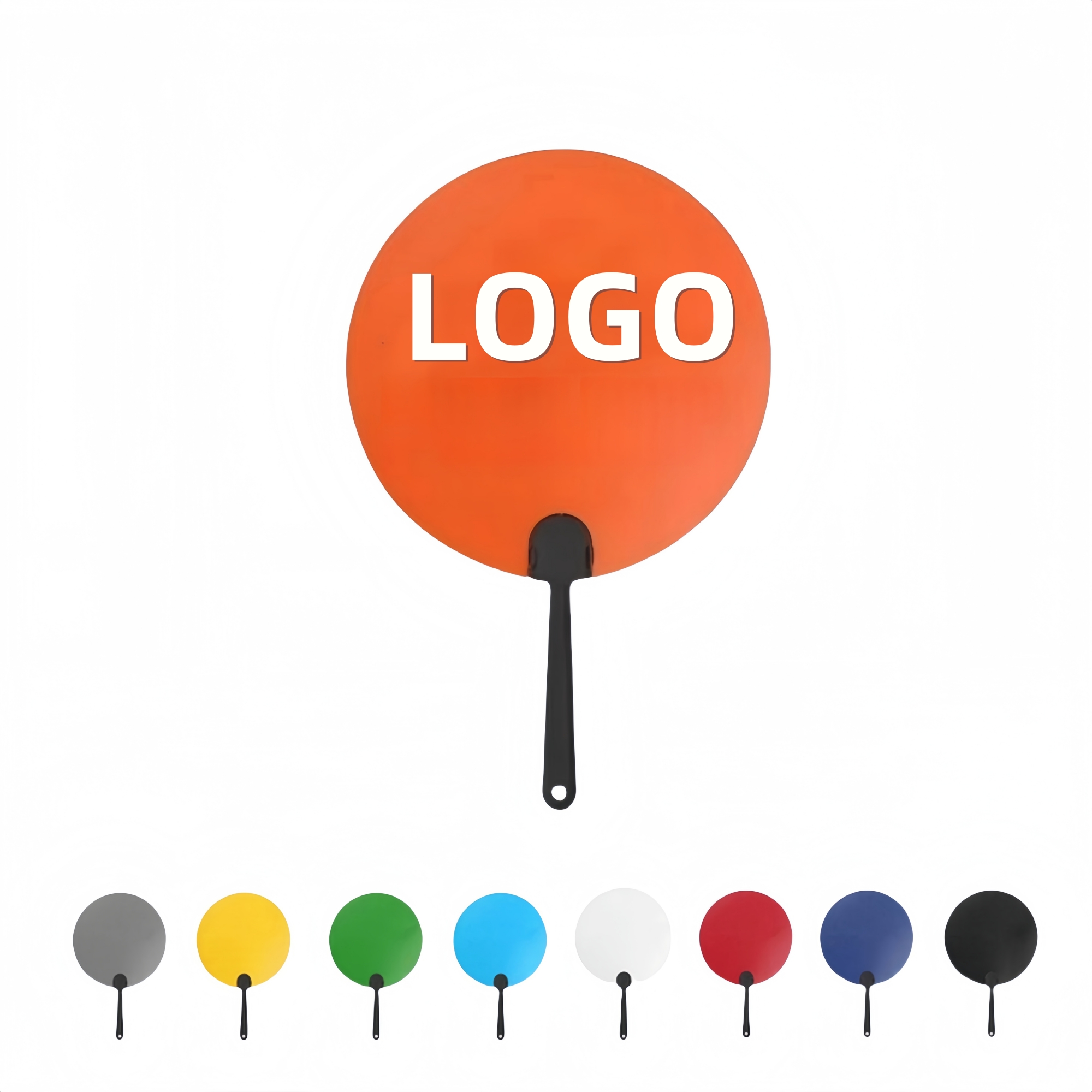 Double-Sided Full Color Round Advertising Hand Fan 2