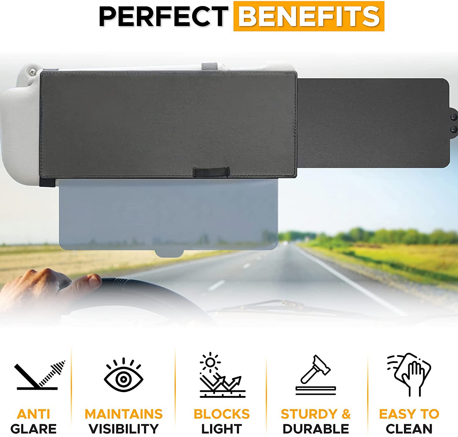 Retractable Car Sun Visor Extender 4