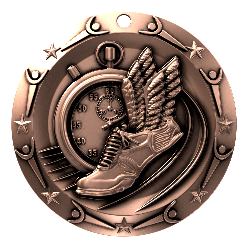 Track World Class Medallion (3") 8