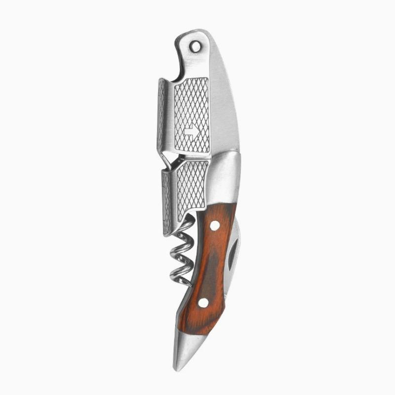 3 In 1 Multipurpose Opener W/ Wood Handle 2