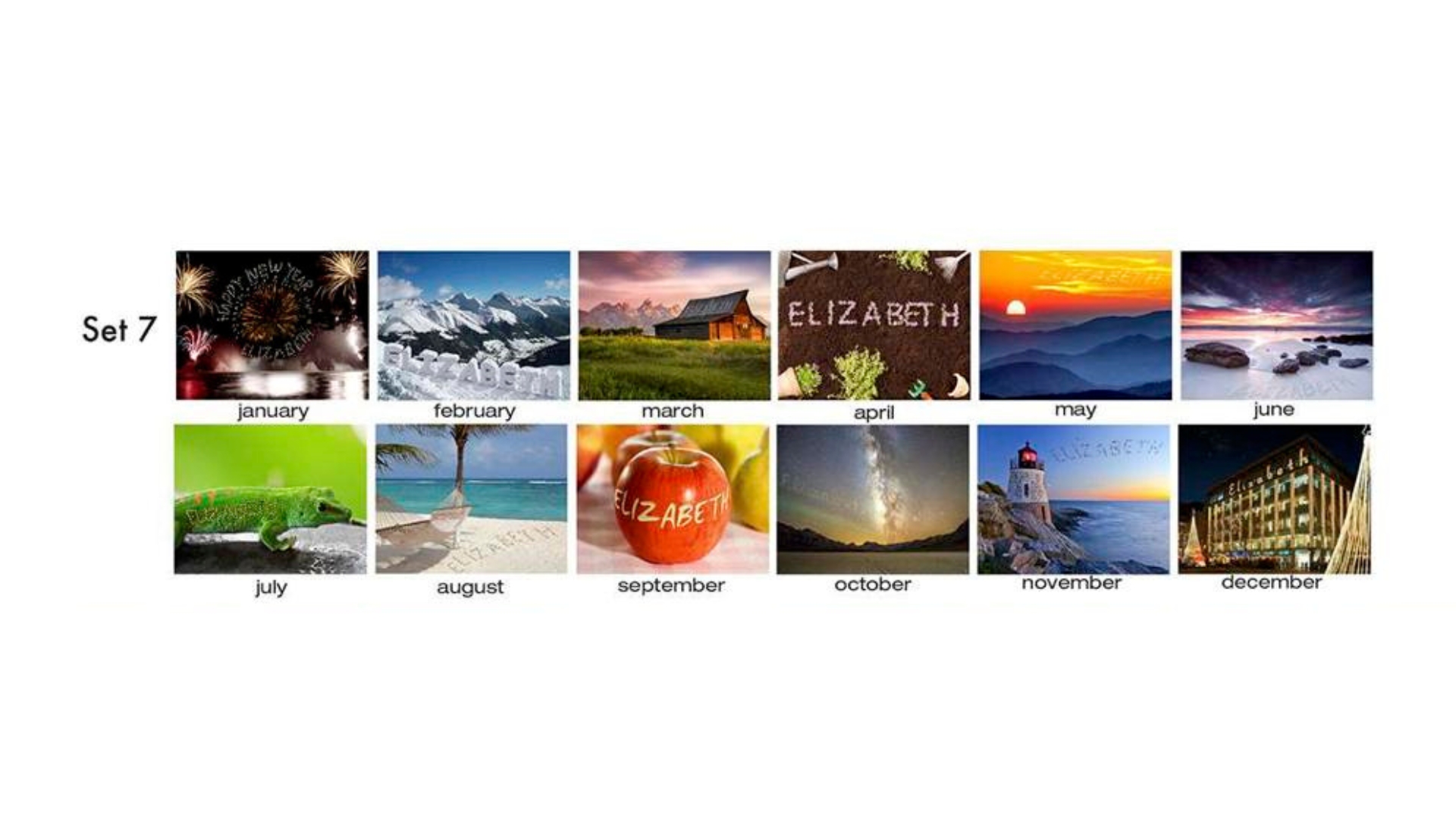 "In-the-Image" Personalized Tent Desk Calendar 23