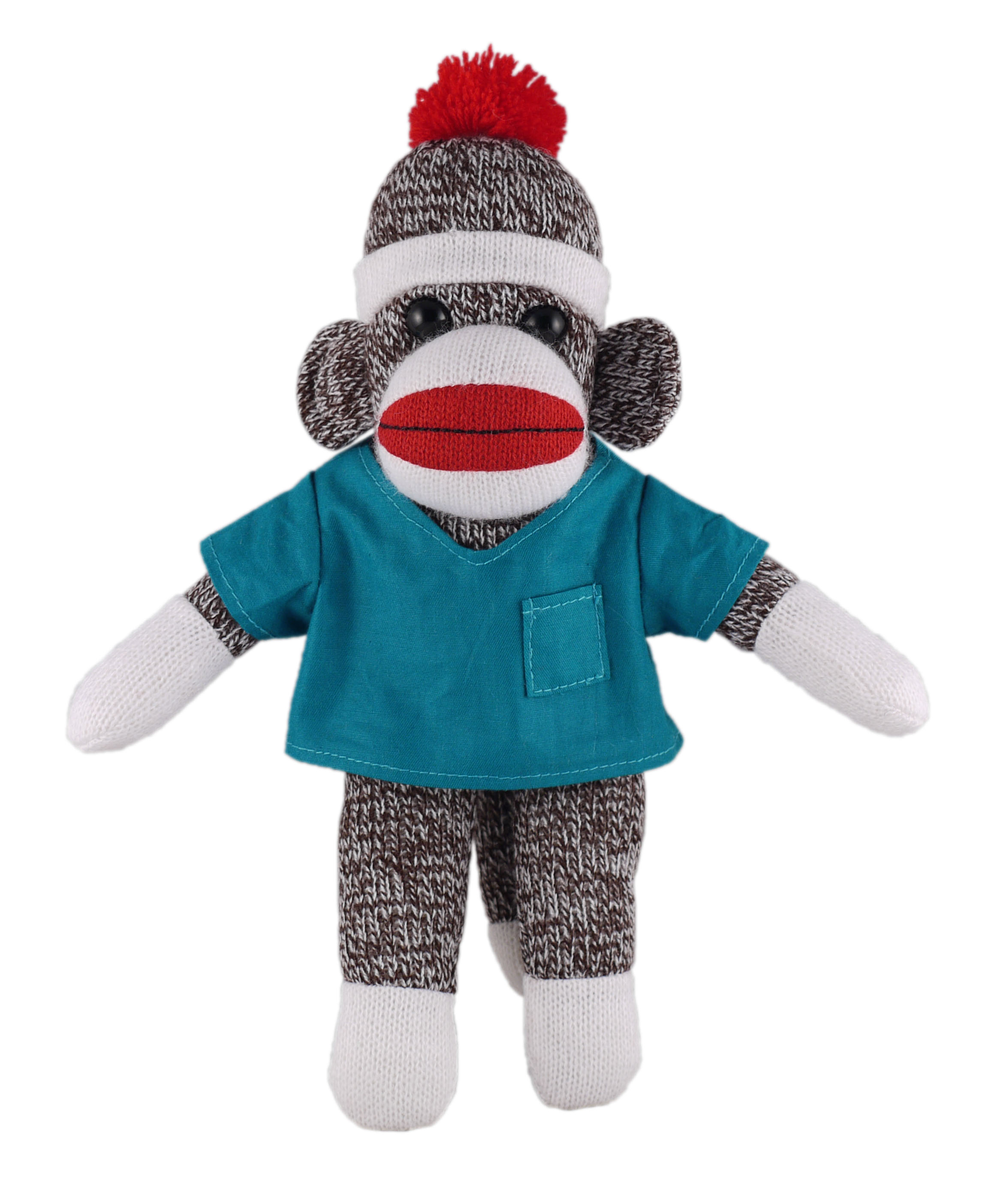 Orginal Sock Monkey (Plush) in scrub shirt