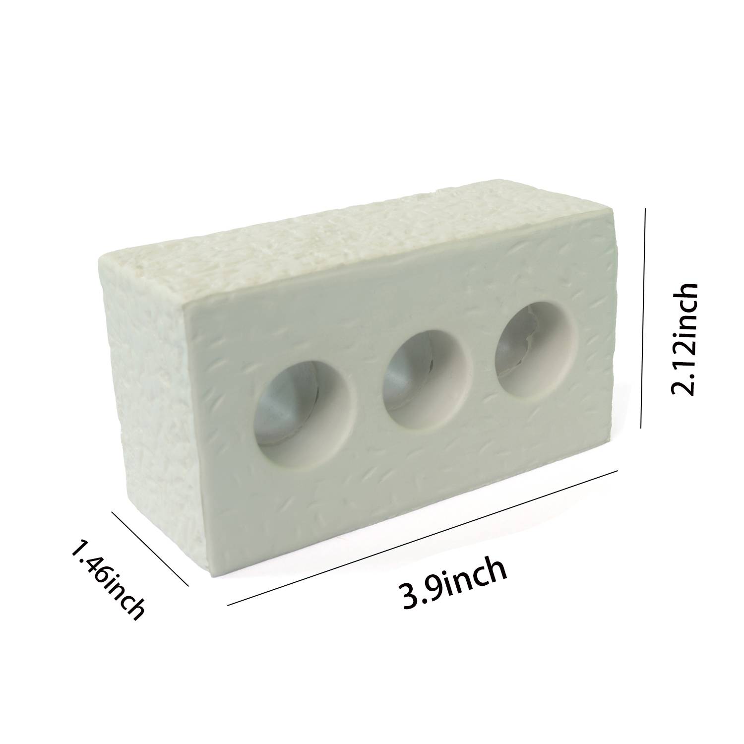 3-Hole Brick Shaped PU Foam Stress Reliever Toy 2
