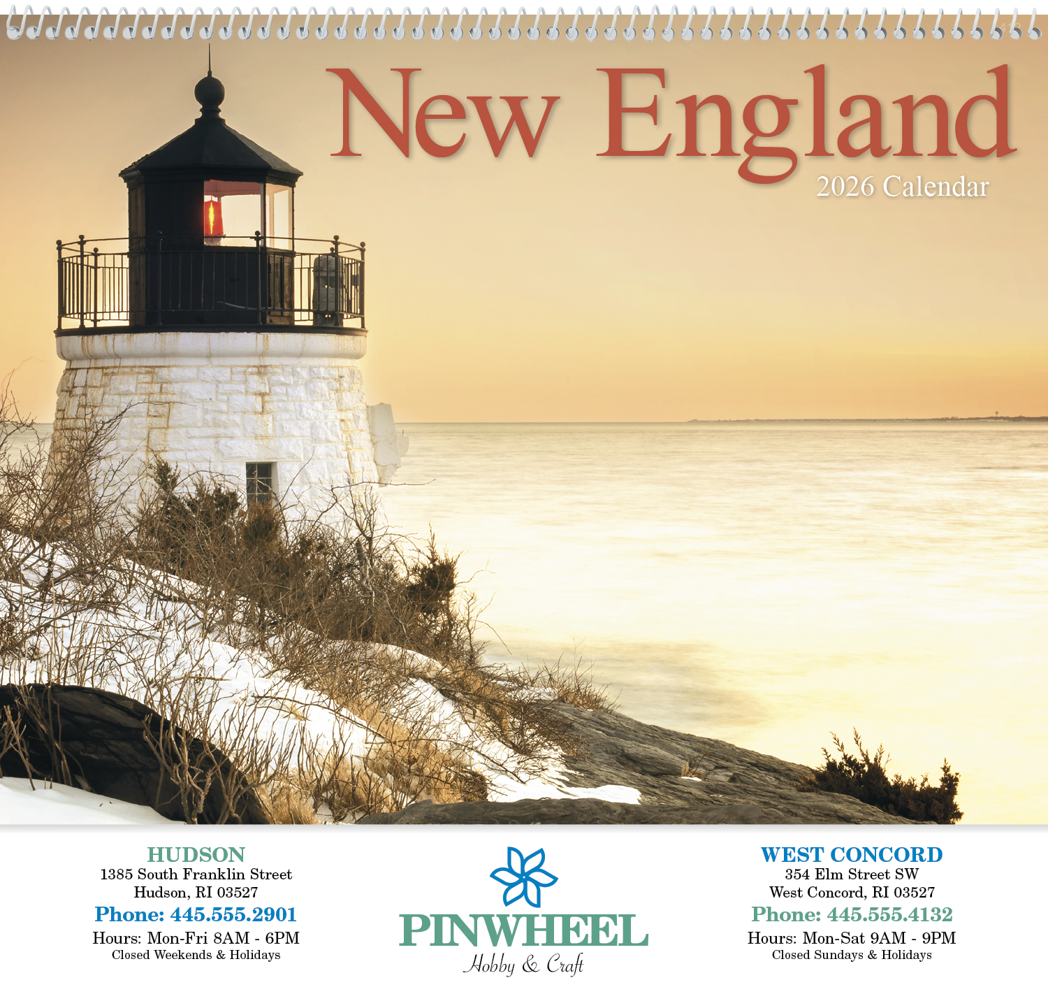 HotLine® Products New England Appointment Calendar - Spiral 40