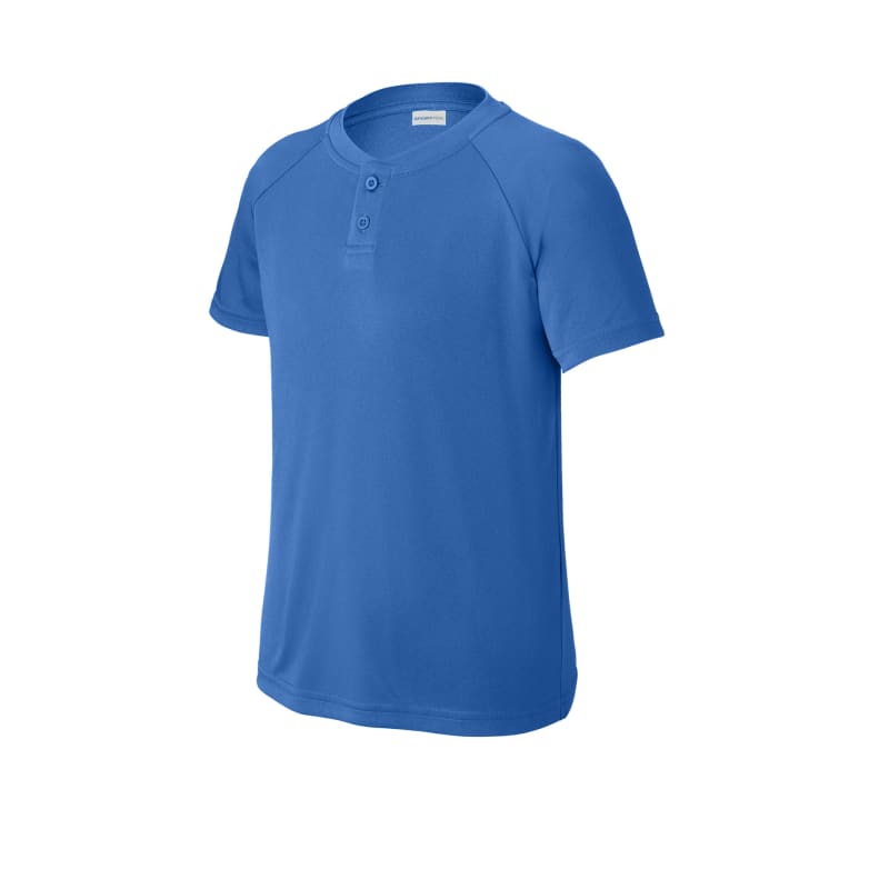 Sport-Tek Youth PosiCharge Competitor 2-Button Henley 27