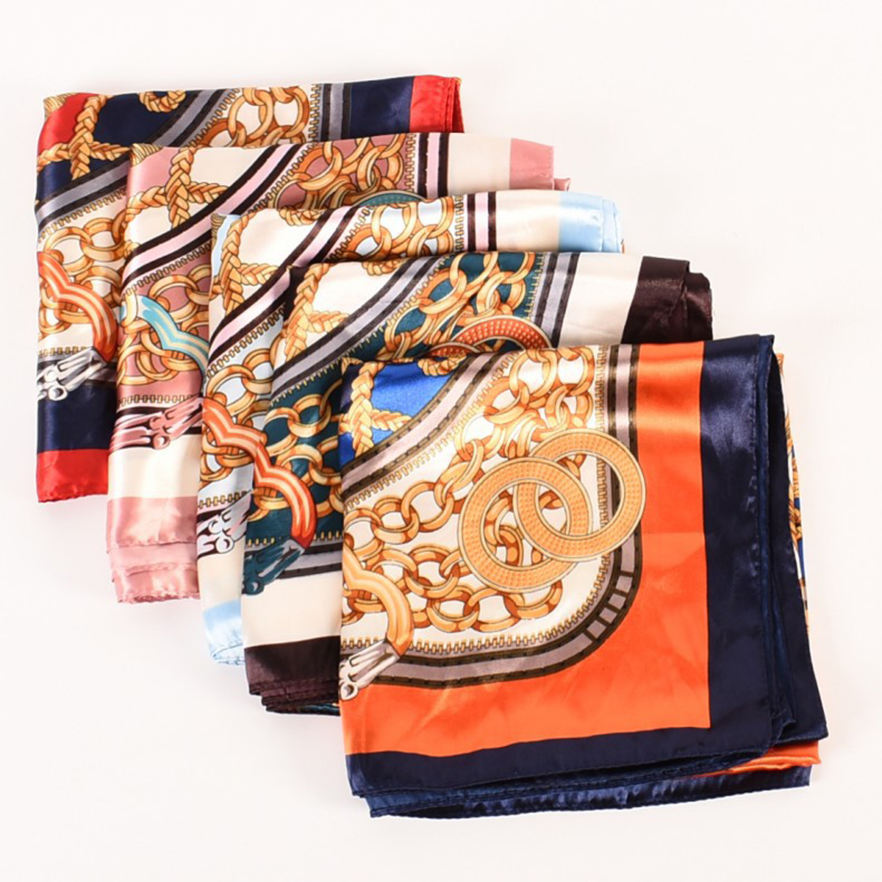Satin Large Square Head Scarves 3
