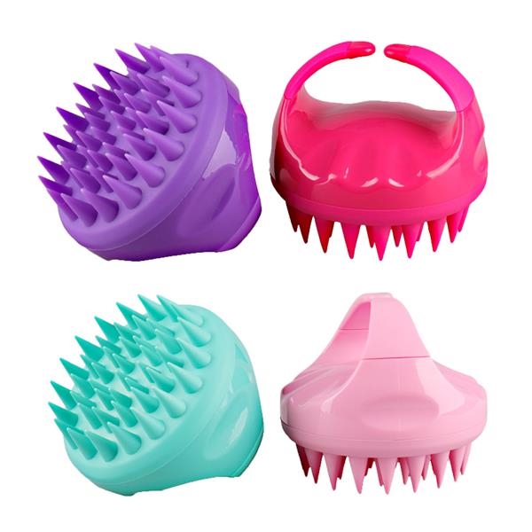 Silicone Massage Scalp Shampoo Brush Comb 3