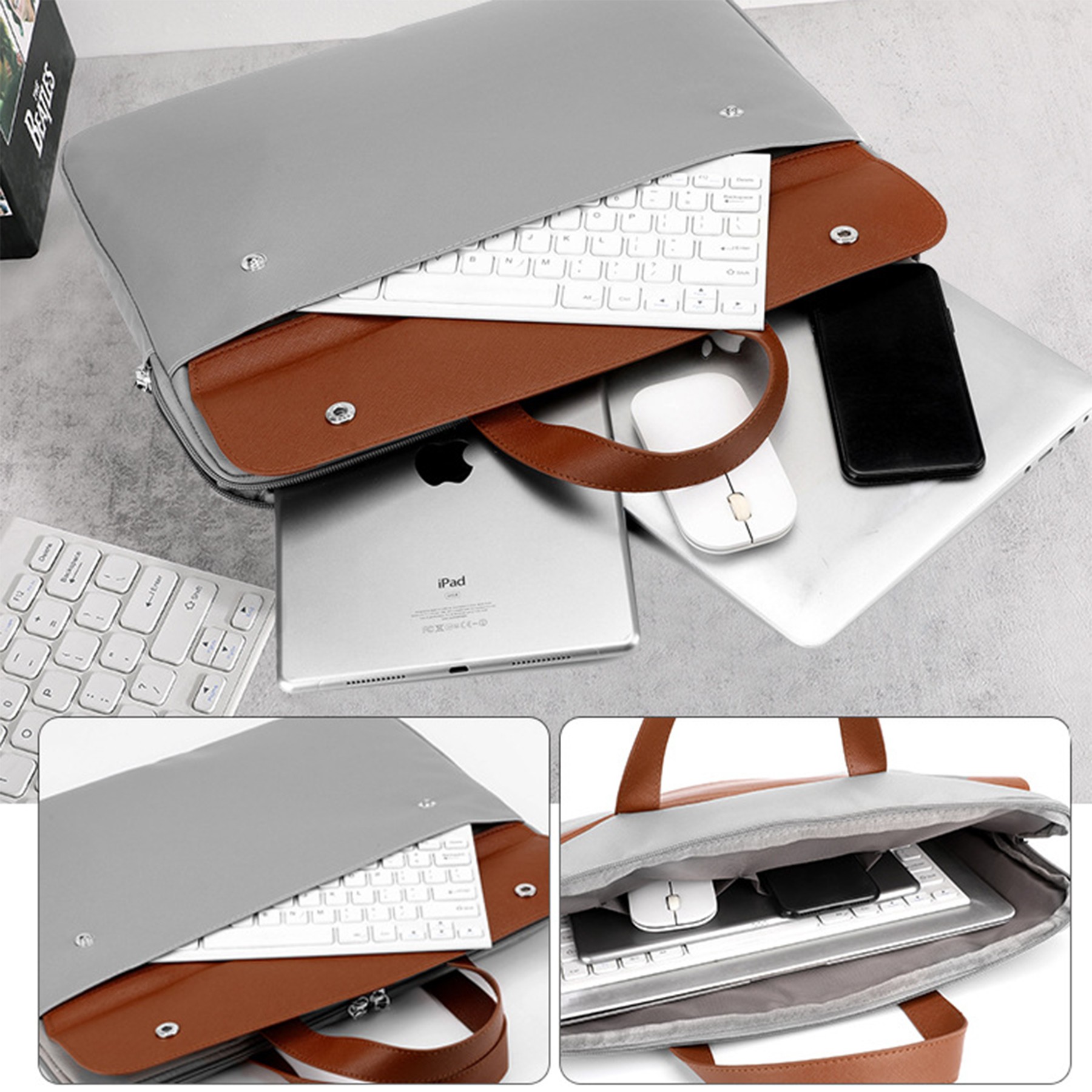 16 Inch Pu Laptop Bag 3