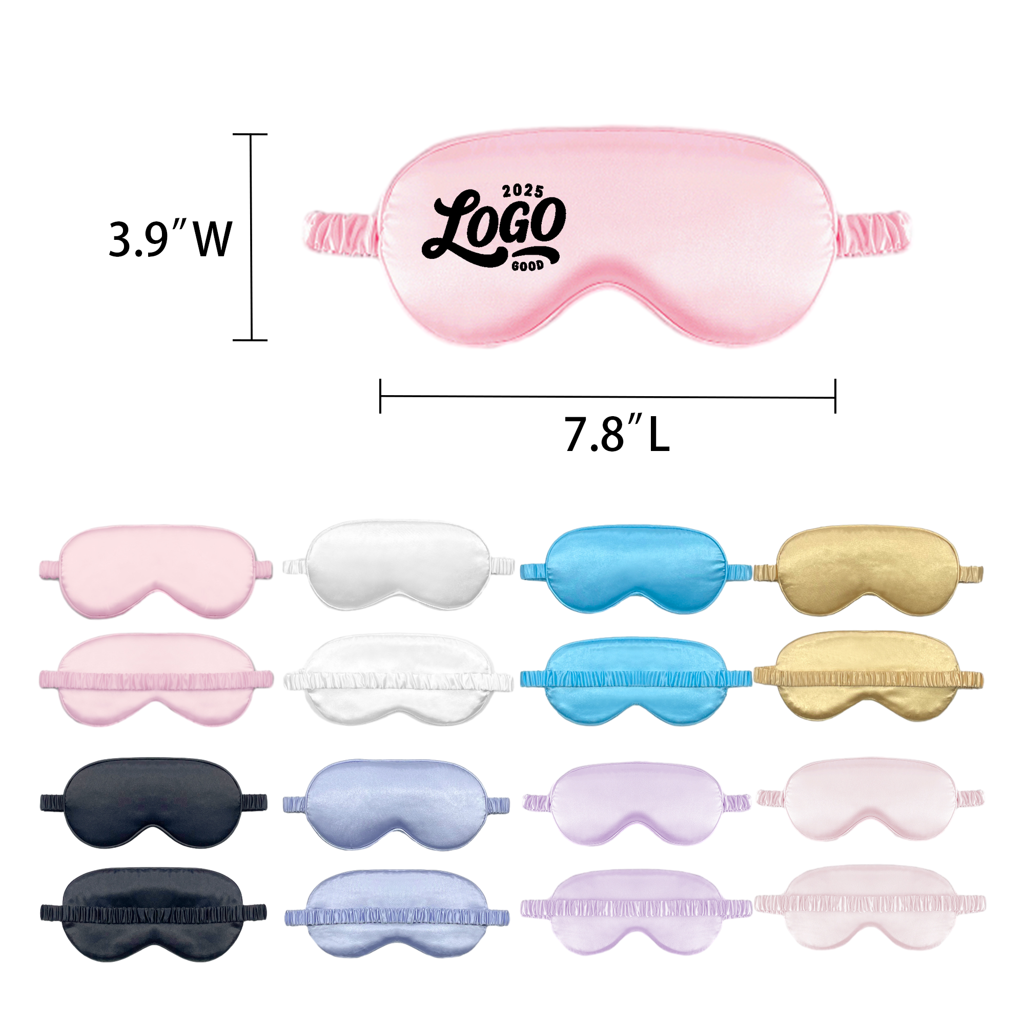 Soft Imitation Silk Sleep Mask In Multiple Colors 2