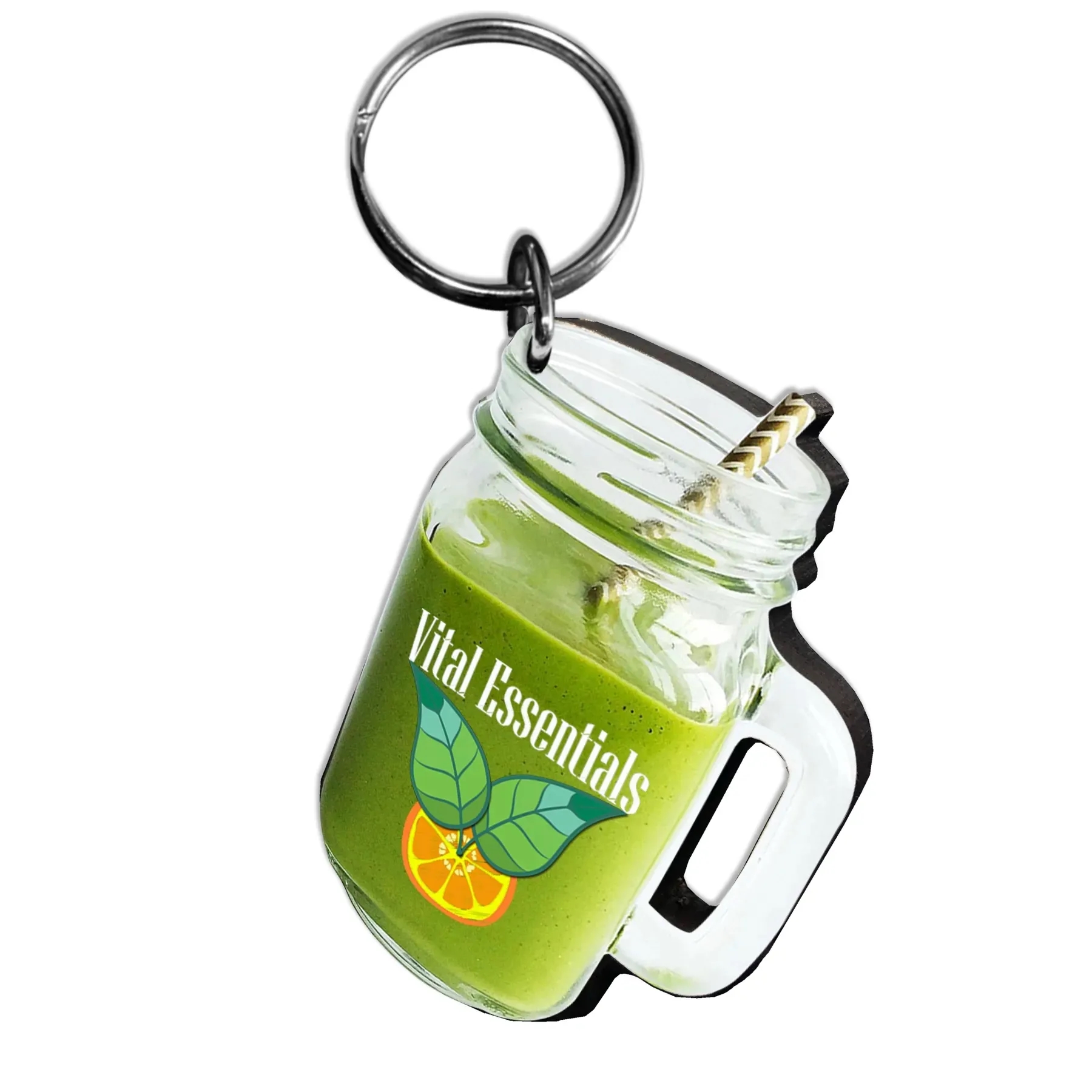 Ultra Vivid Recycled Wood Keychains 1