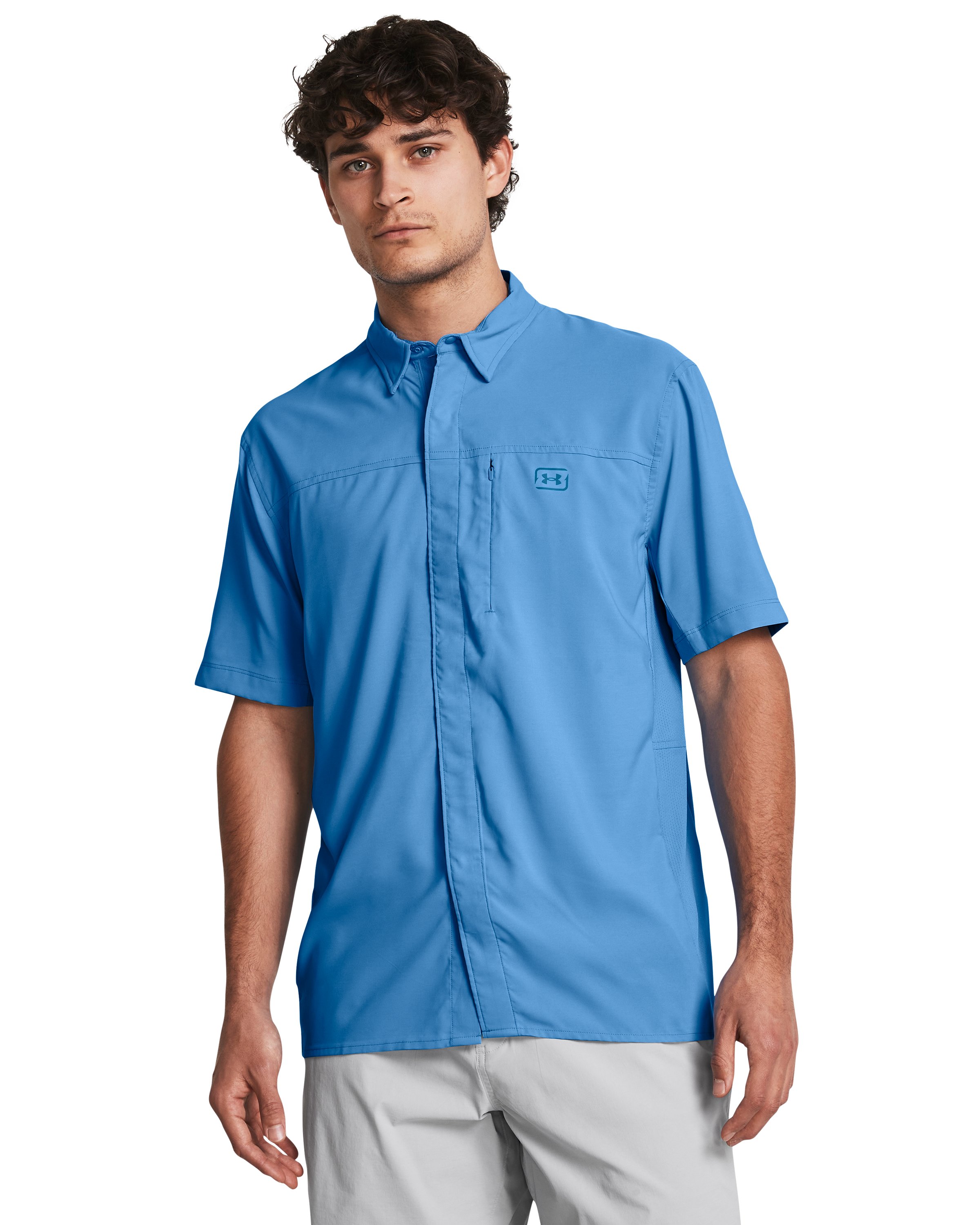 UA Fish Pro Hybrid Woven Men's Short Sleeve 3