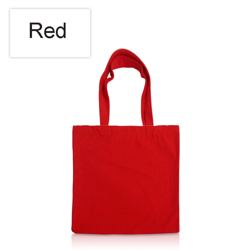 12oz Cotton Canvas Tote Bag Reusable Grocery Shopping Bags 9