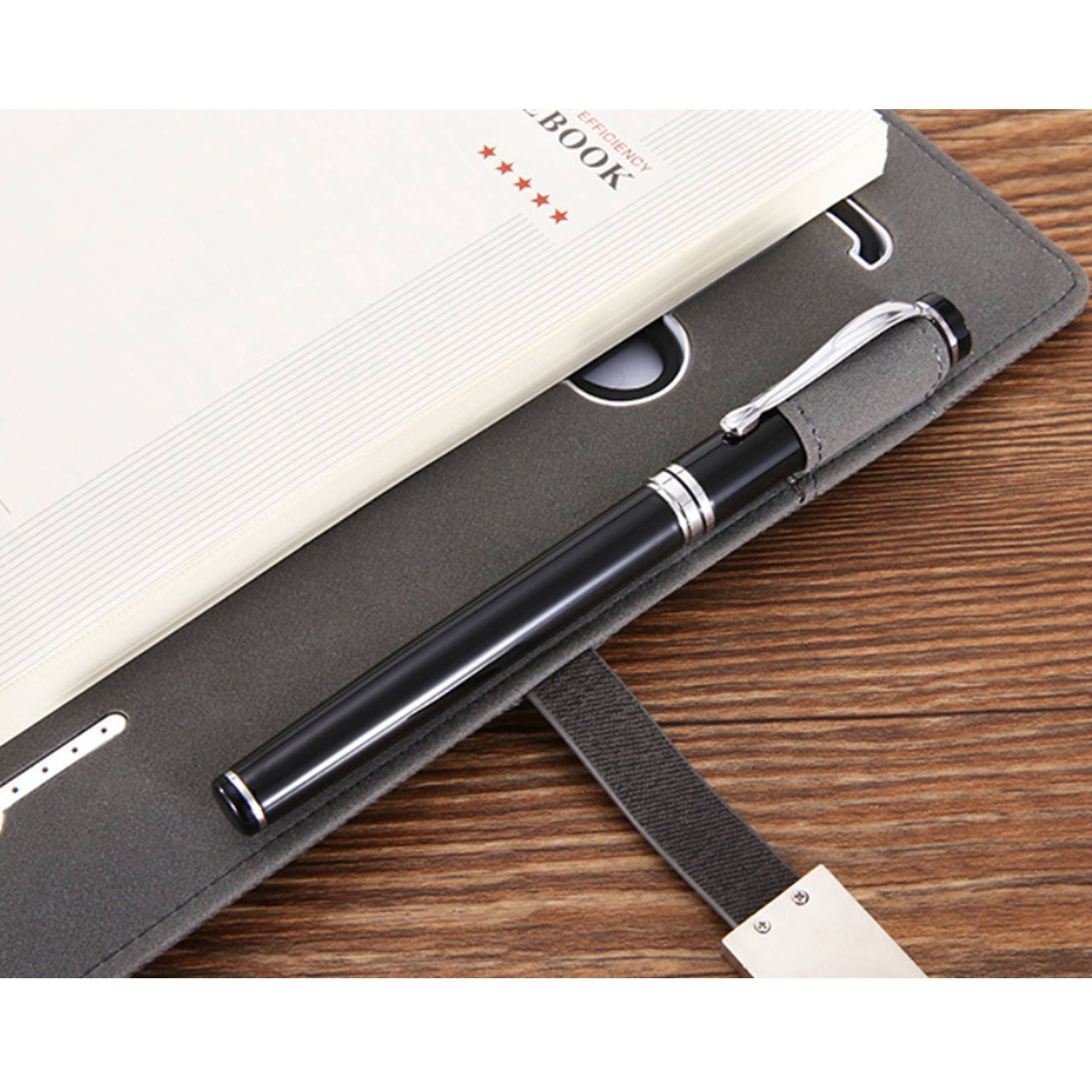 Business Set Notebook w/Power Bank & Flash Drive 3