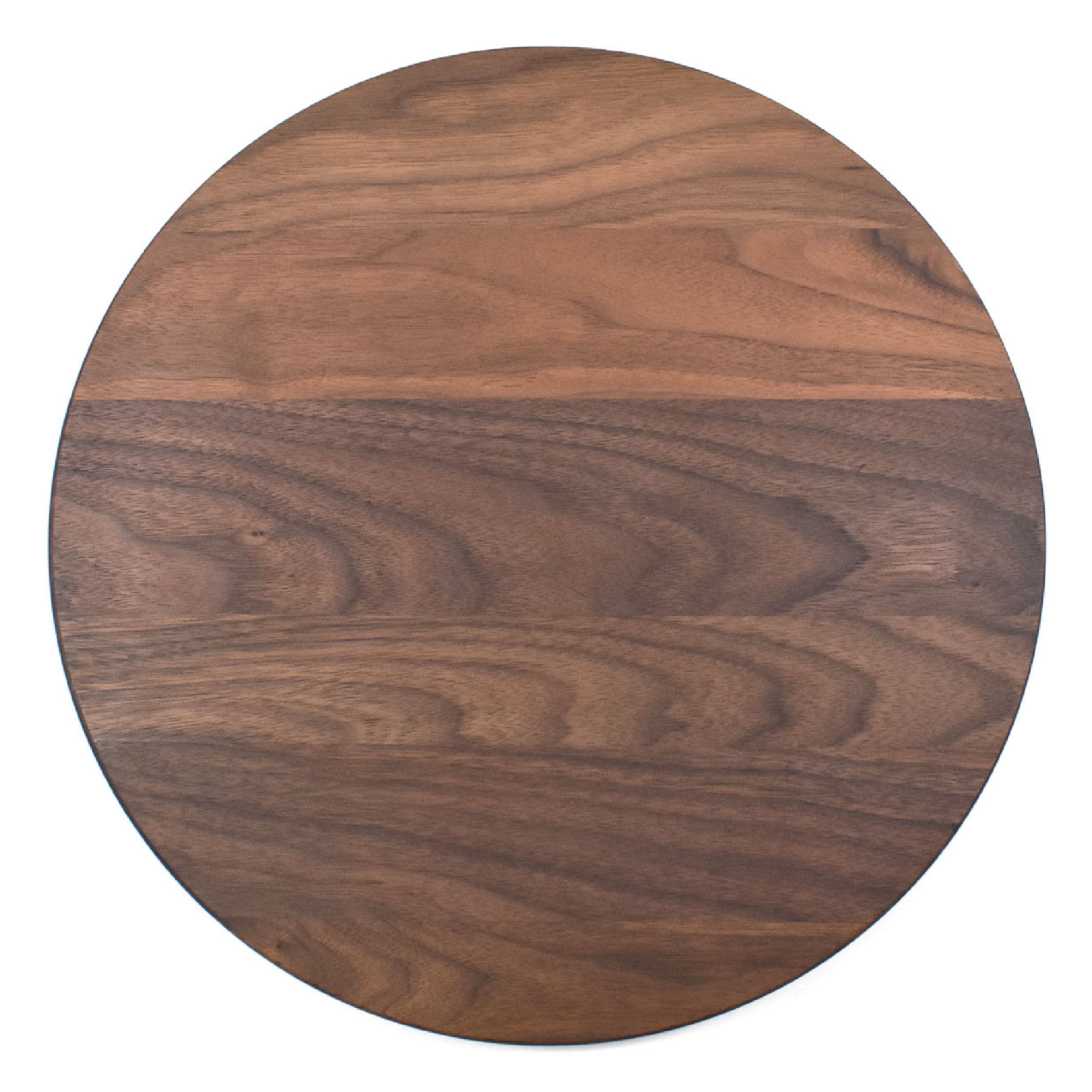 13 1/2" Walnut Round Cutting Board with Juice Groove 2