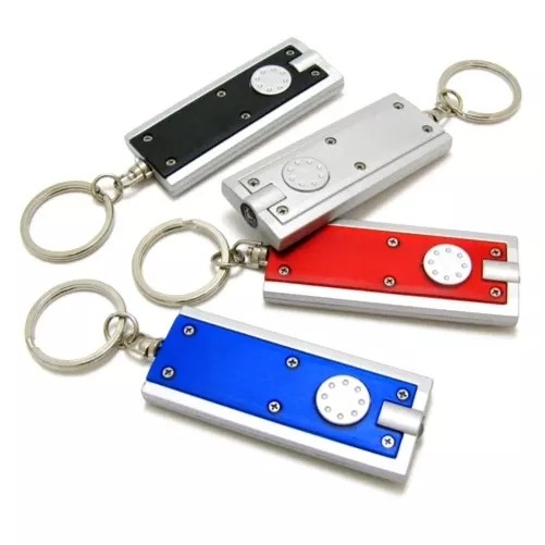 Mini Flash Light w/Super Bright LED & Swivel Key Chain 8