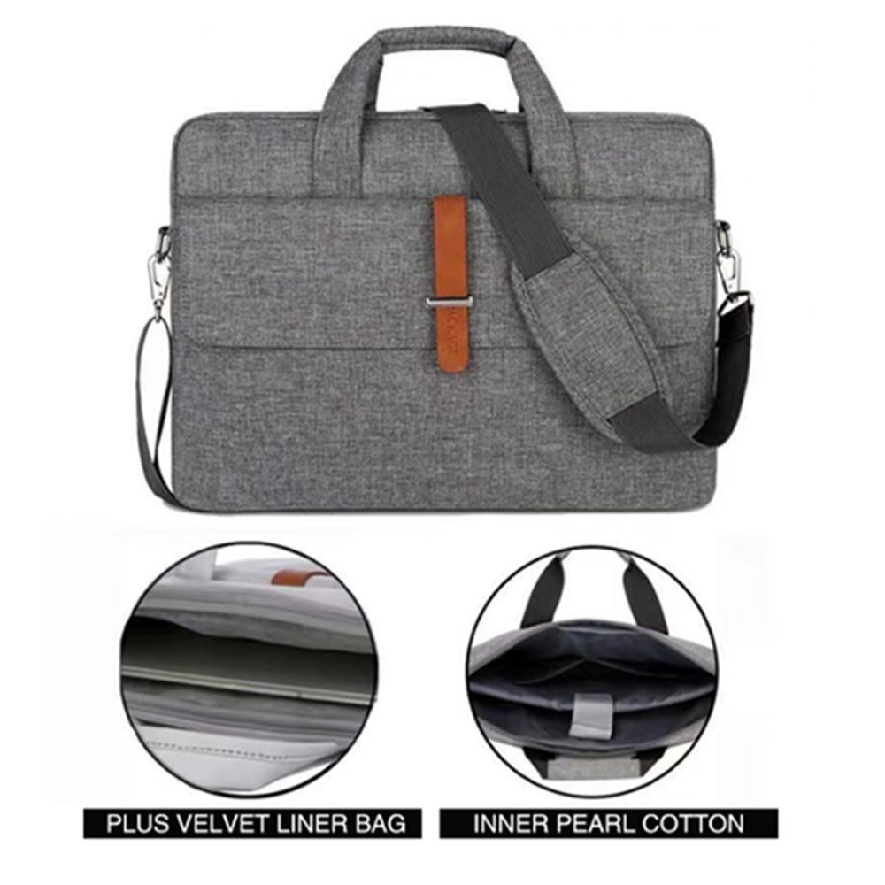 Business Laptop Sleeve Messenger Briefcase With Shoulder Strap 6