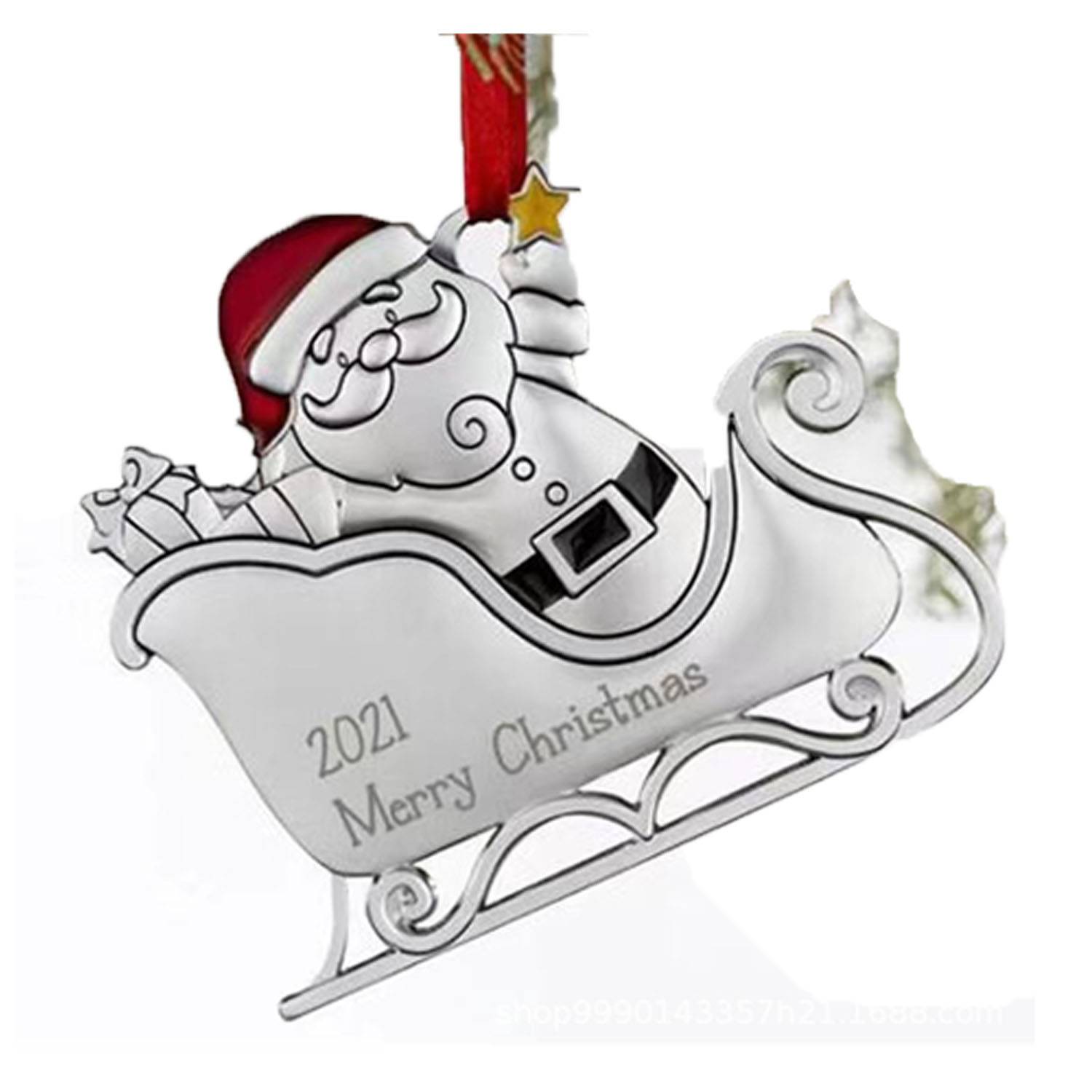 Pendant Christmas Snowman Metal Decoration 9