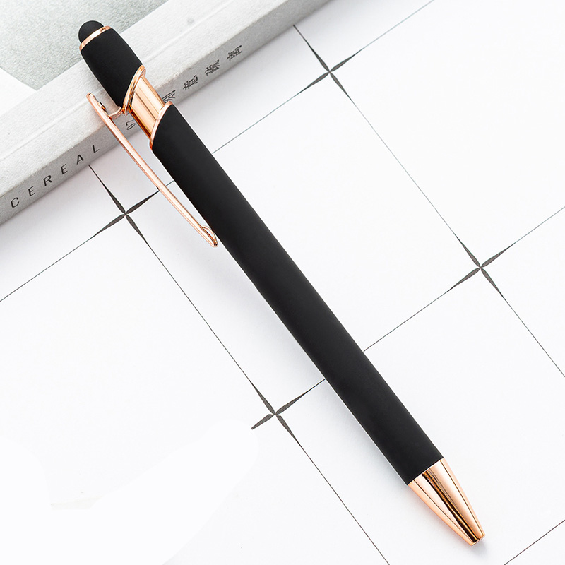 Soft Touch Aluminum Stylus Ballpoint Pen 4
