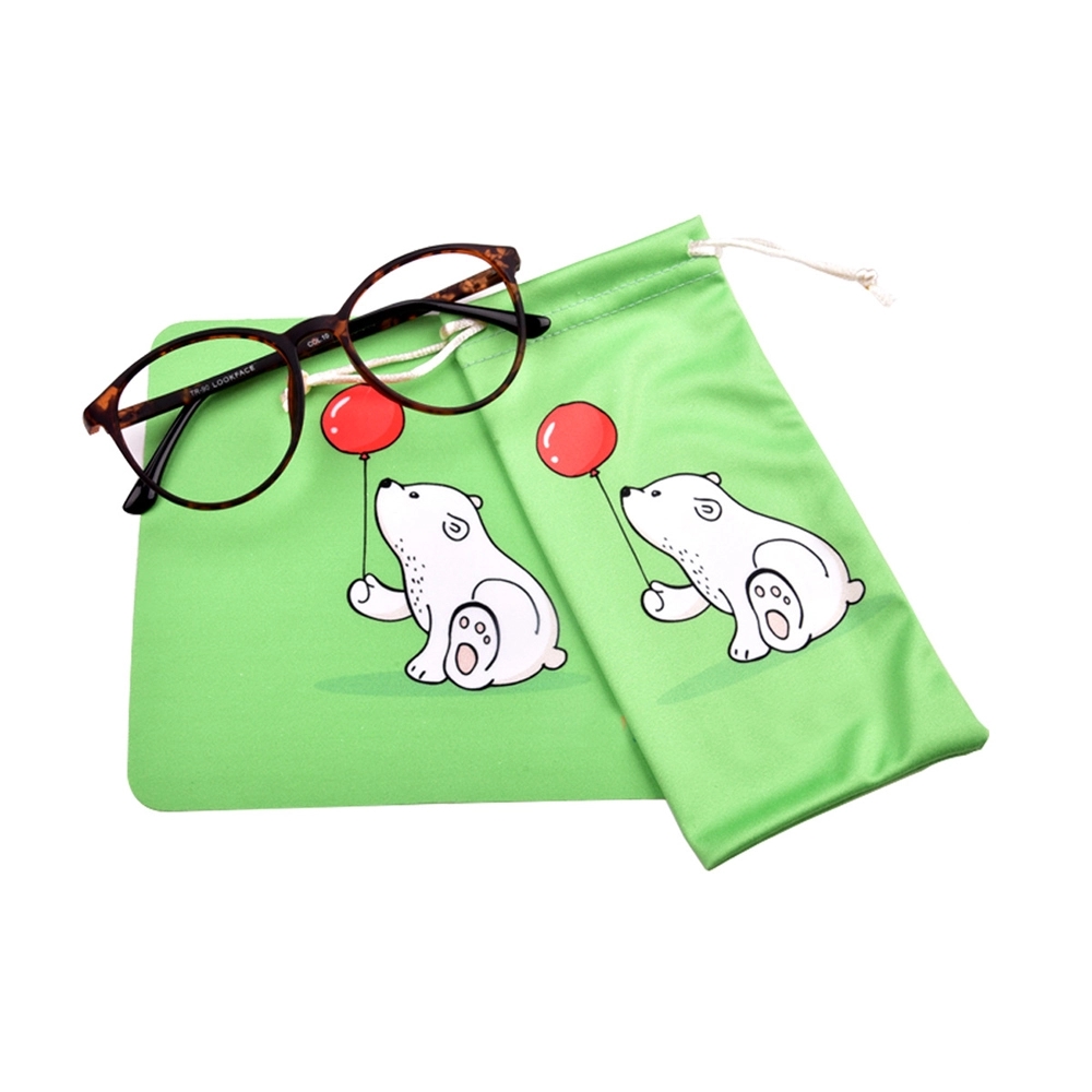 Rpet Microfiber Lens Cloth with Drawstring Pouch 10