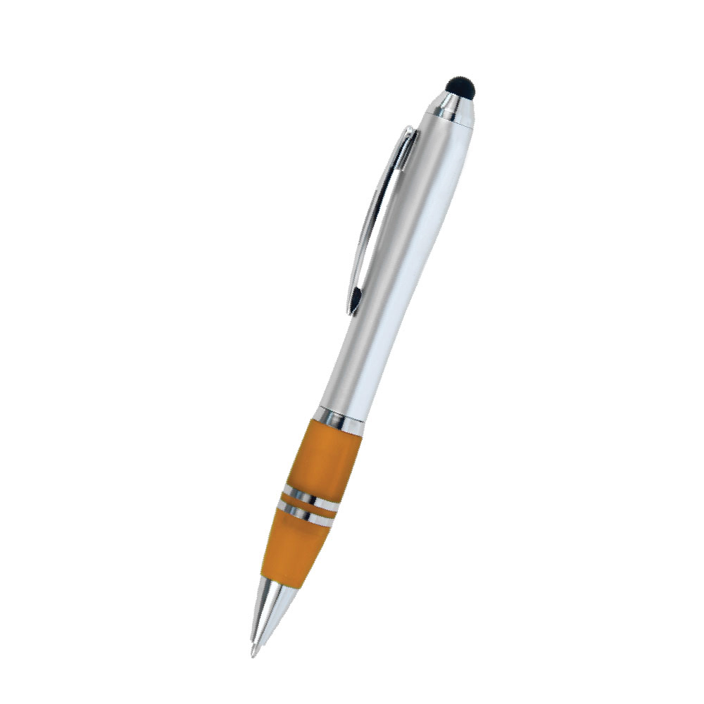 Blitz Silver Twist Action Stylus Ballpoint Pen 2