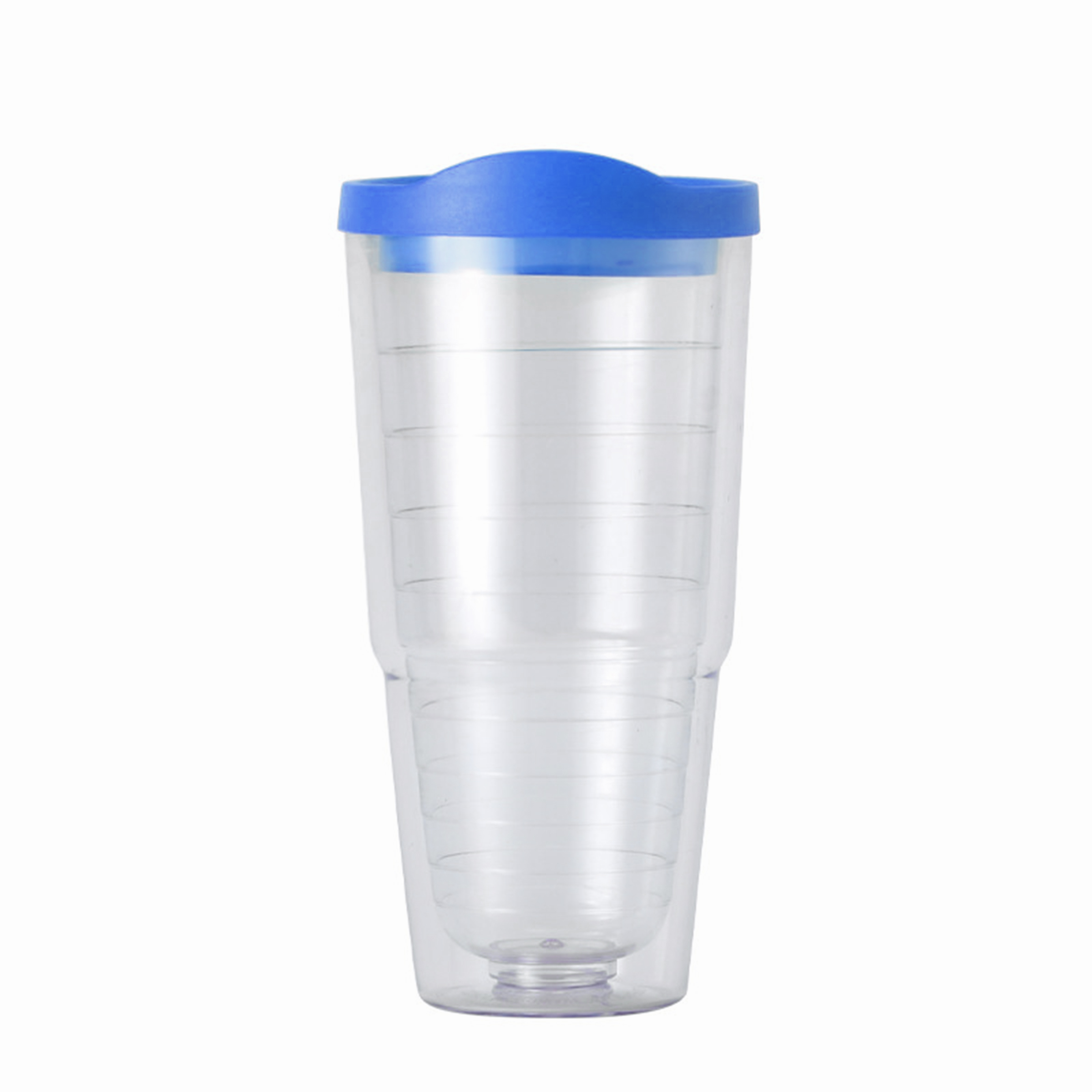 Plastic Double Layer Transparent Threaded Inner Plastic Cup 6