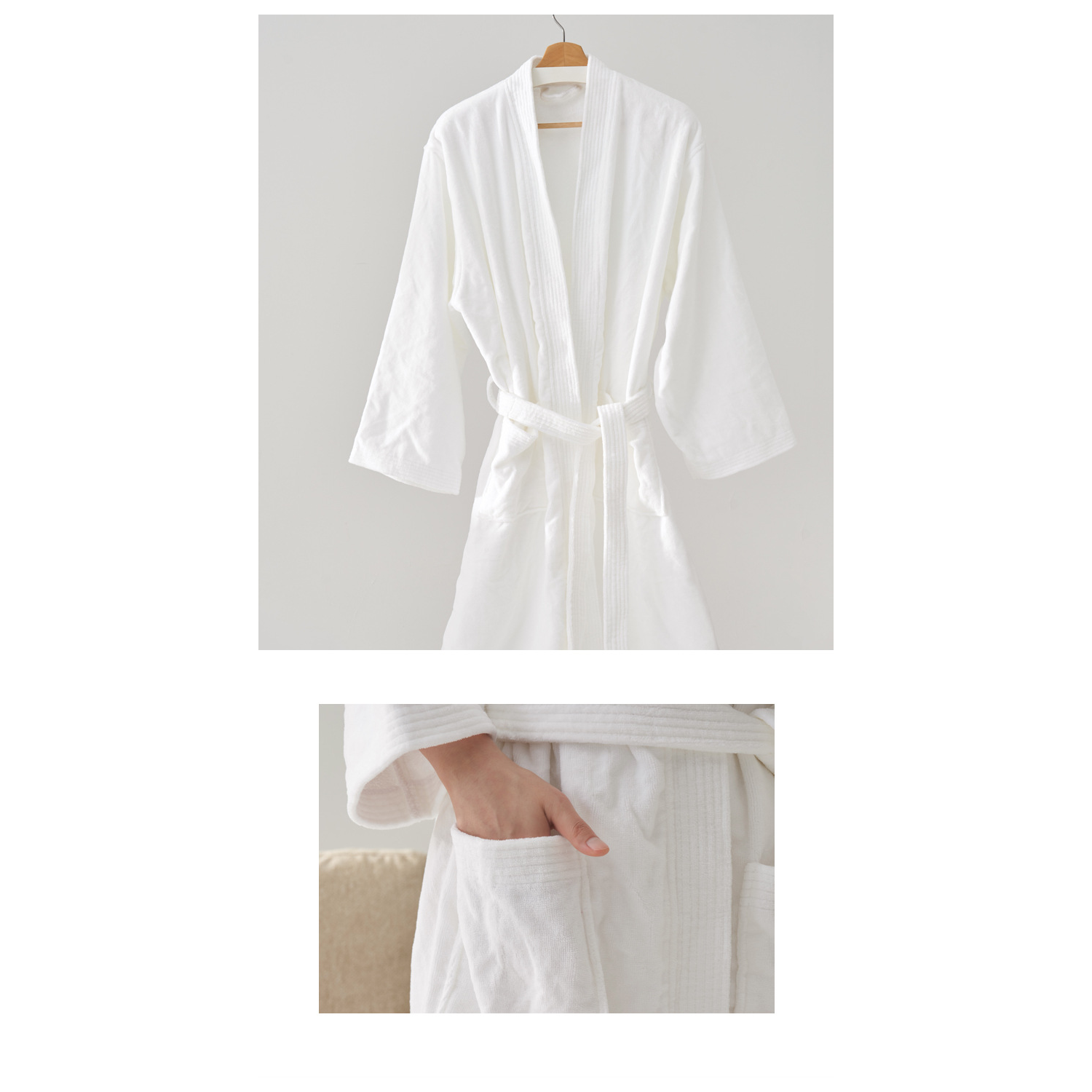 Lightweight Cotton Bathrobe for Women 2