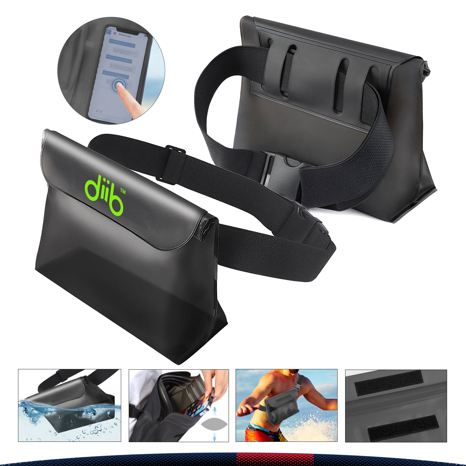 Zurab PVC Waterproof Fanny Pouch 1